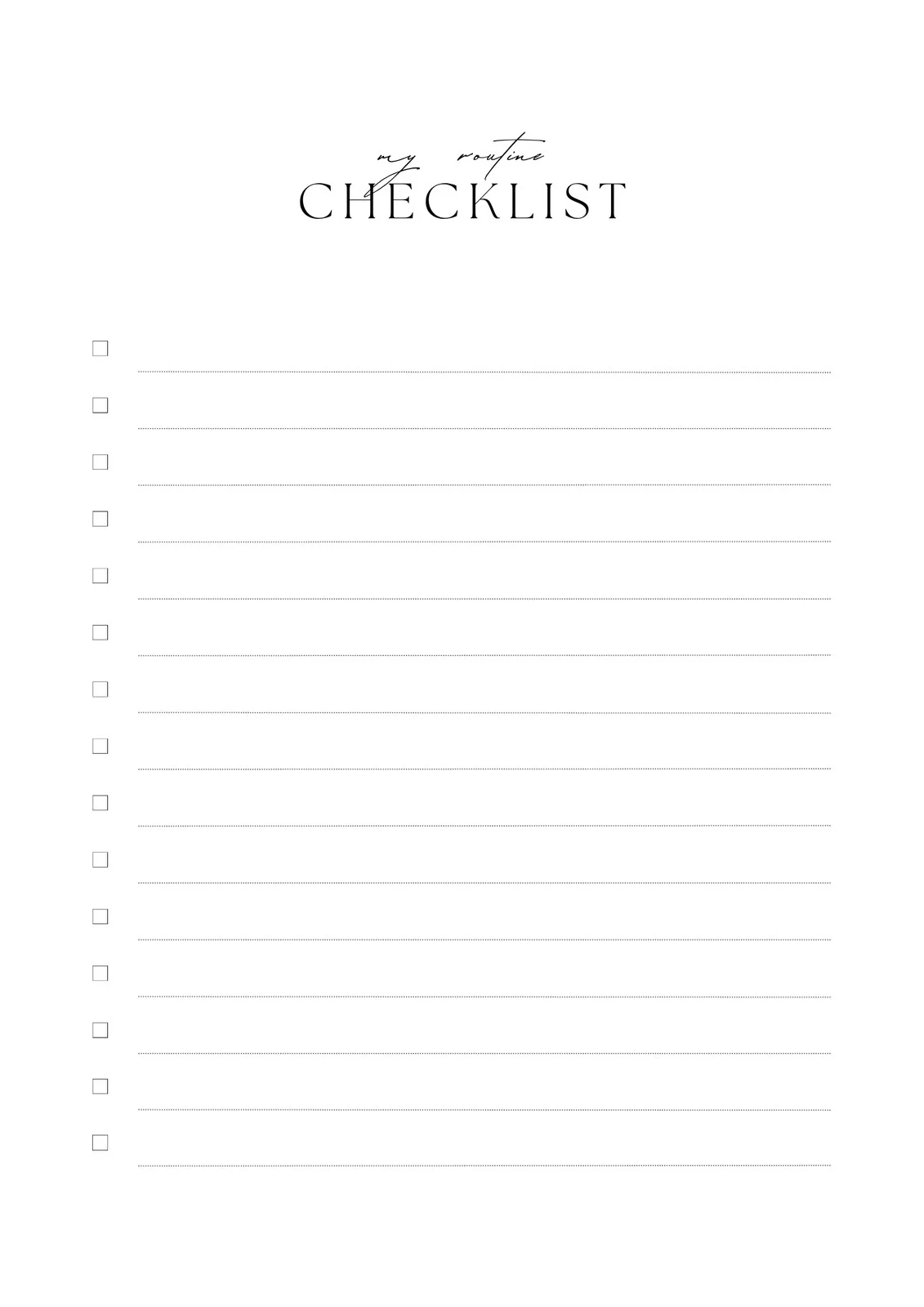 Free Custom Downloadable Checklist Templates Canva Free Custom Downloadable Checklist Templates Canva