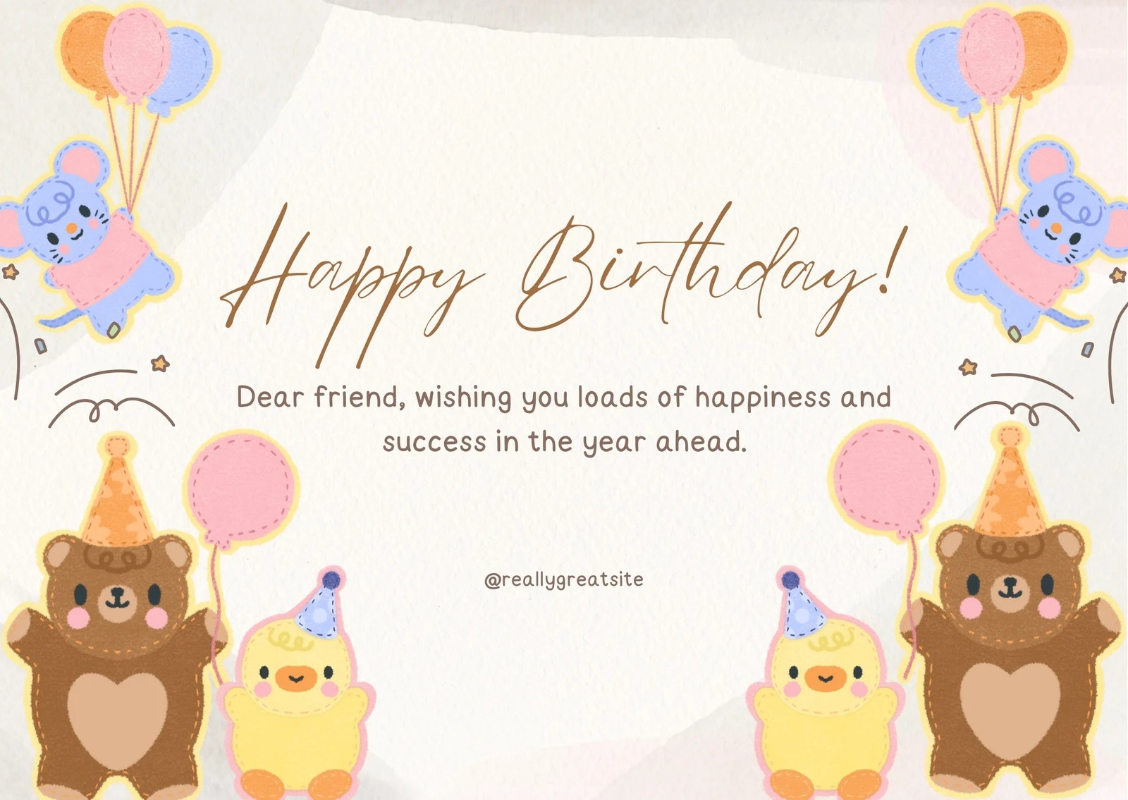 Free Custom Printable Birthday Card Templates Canva