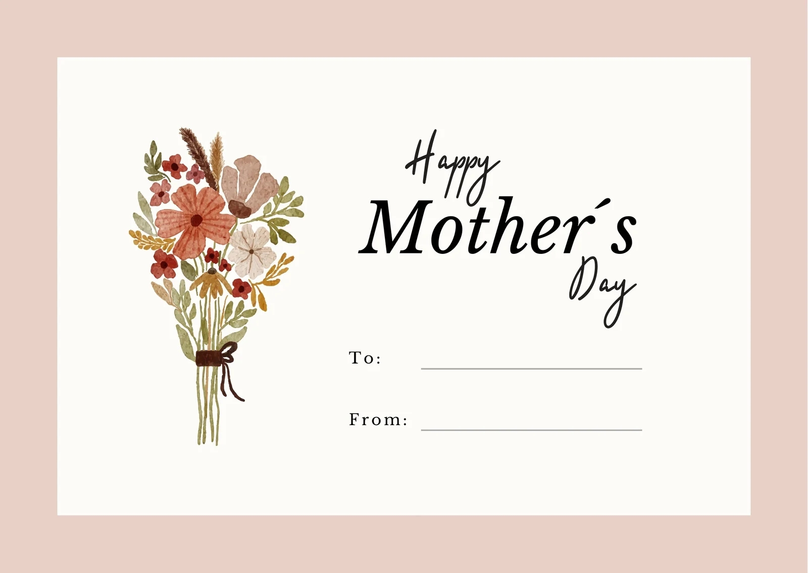 Free Custom Printable Mother s Day Card Templates Canva