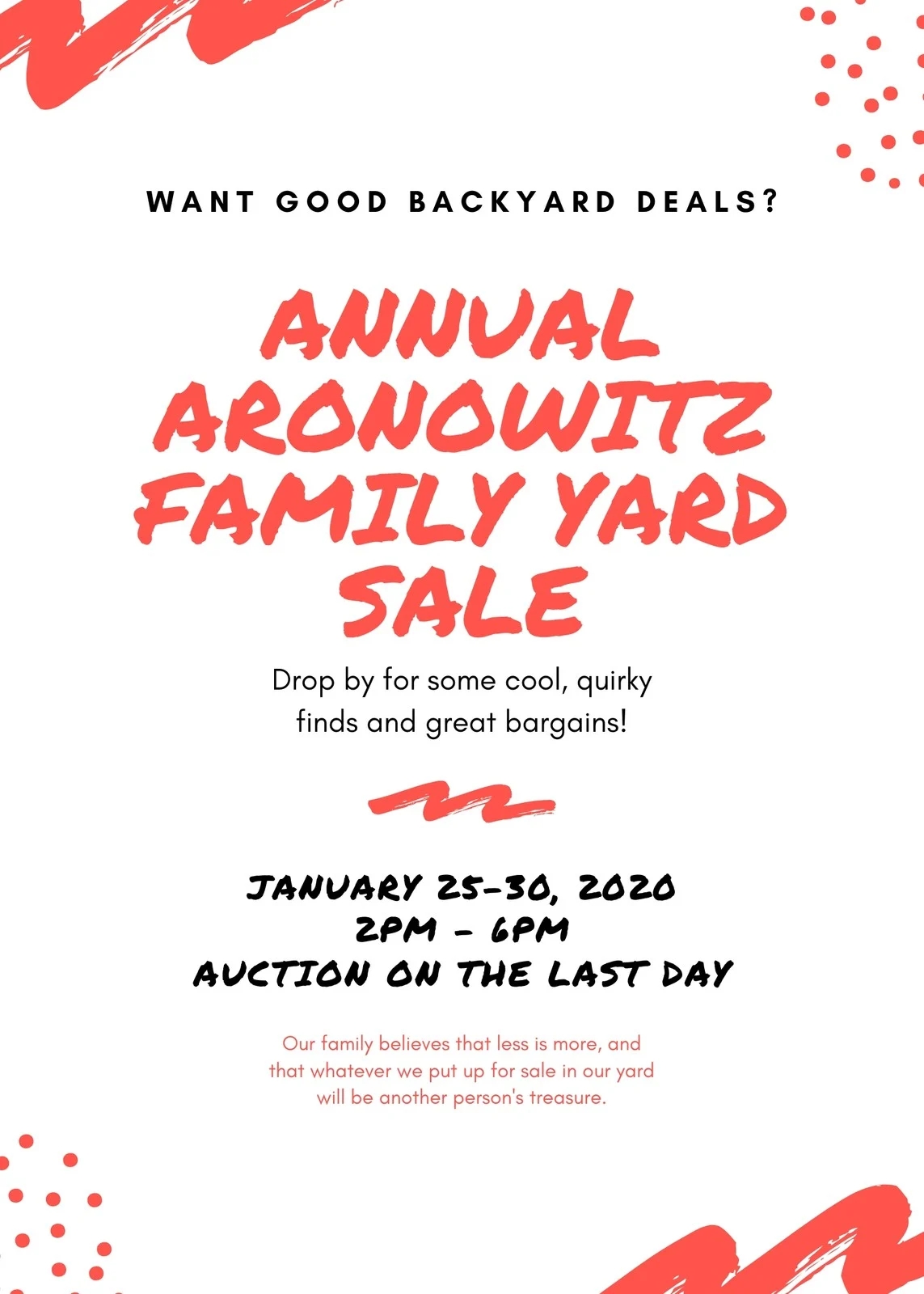 Free Printable Yard Sale Flyer Templates
