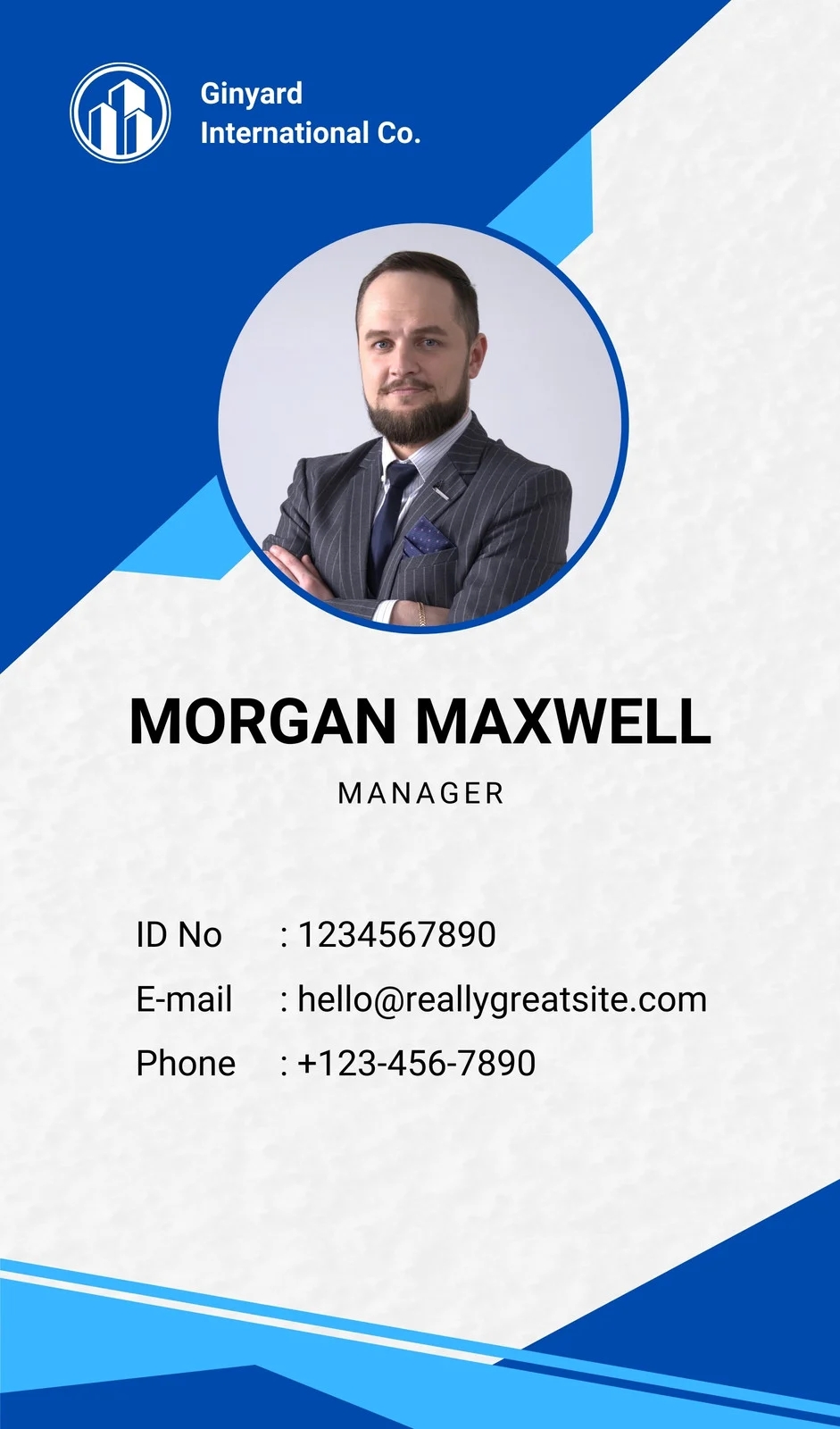 Free Customizable Professional ID Card Templates Canva