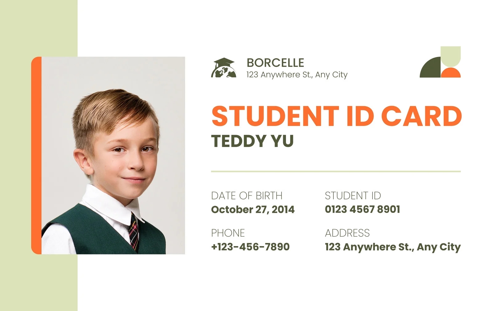 Free Customizable Professional ID Card Templates Canva
