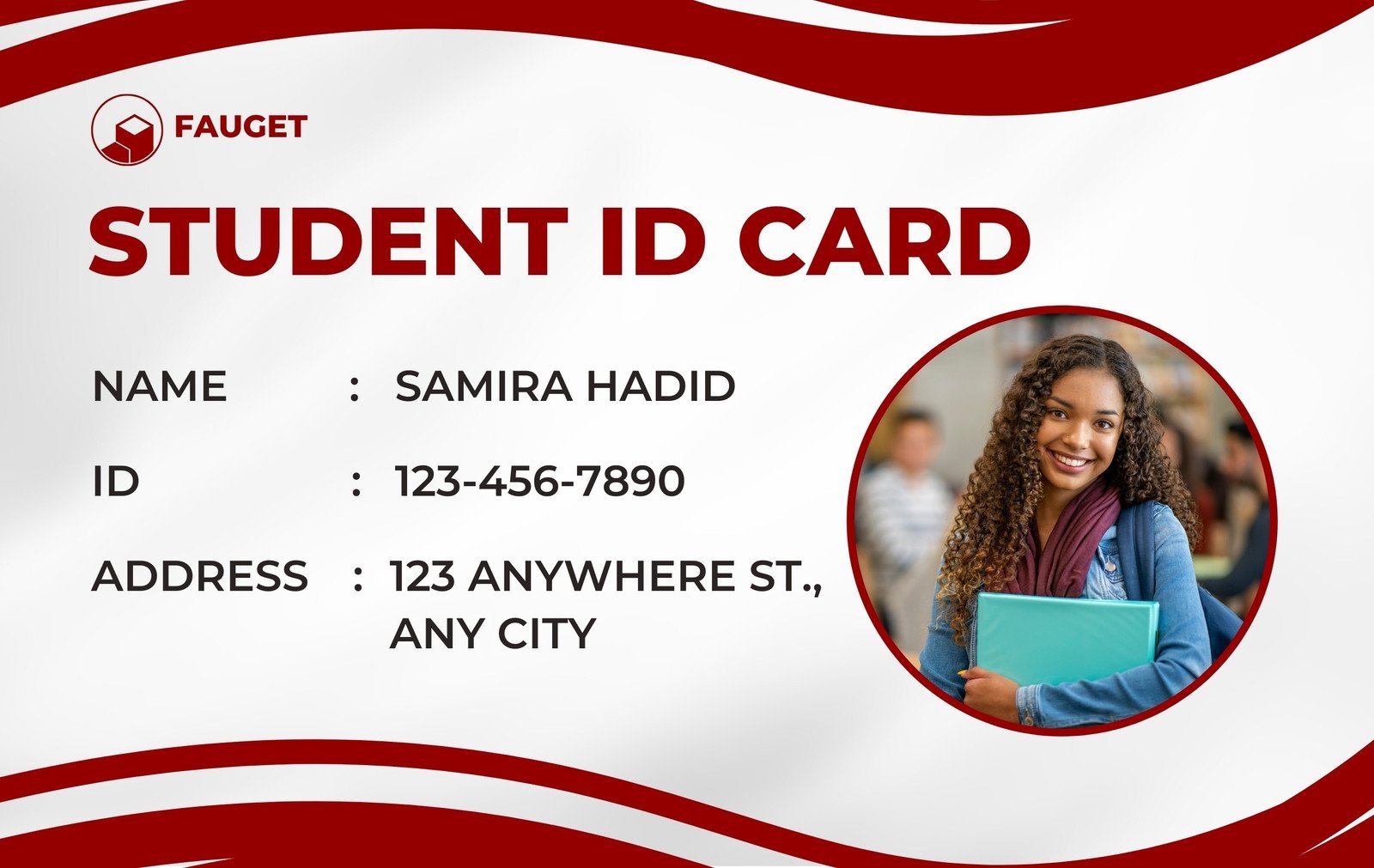 Free Customizable Professional ID Card Templates Canva Worksheets Library
