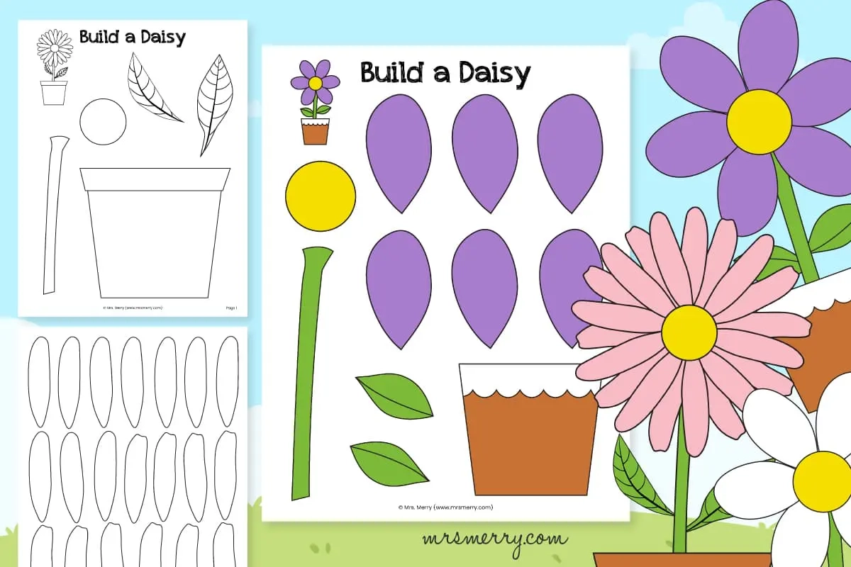 Printable Flower Stem Template