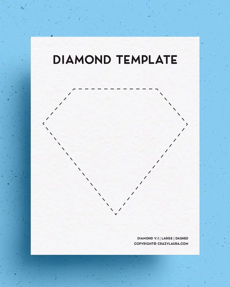 Printable Diamond Template