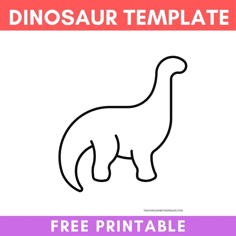 FREE Dinosaur Printable Template FREE Dinosaur Printable Template