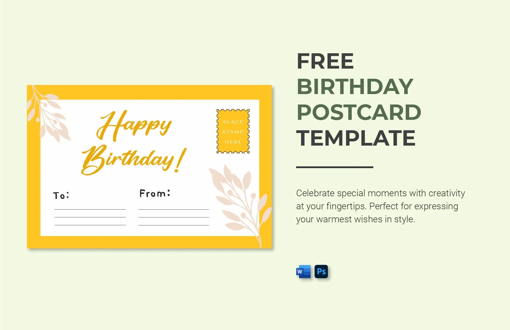 Free Editable Birthday Templates In PSD To Download