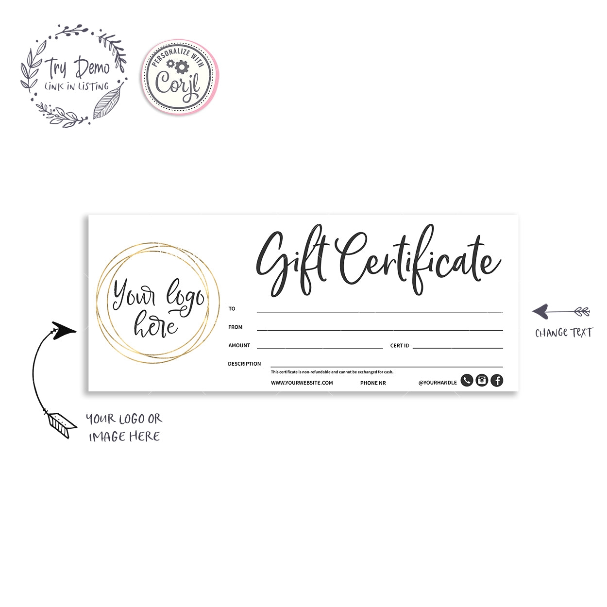 Printable Gift Certificates Free Template Printable Gift Certificates Free Template