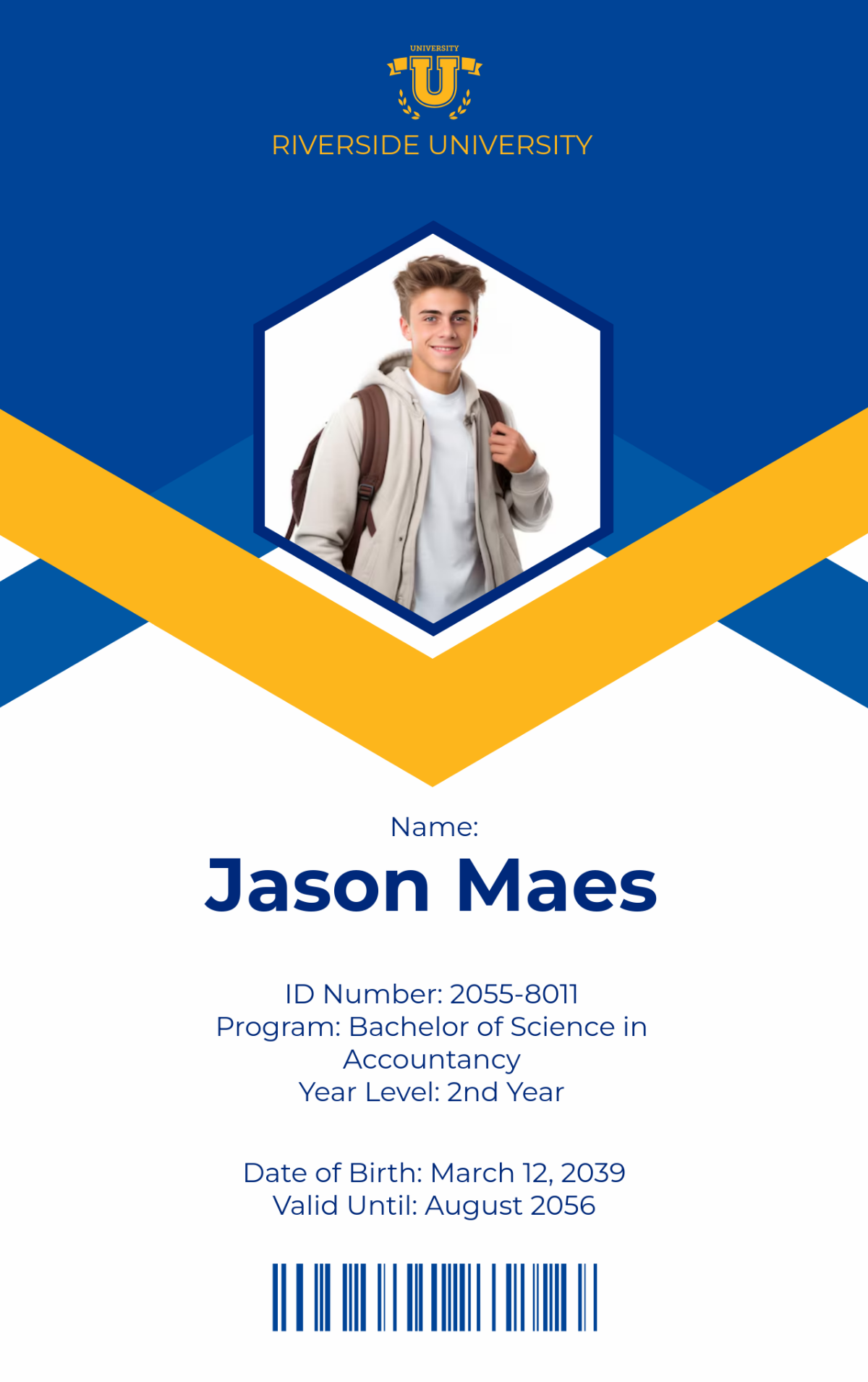Id Card Template Printable