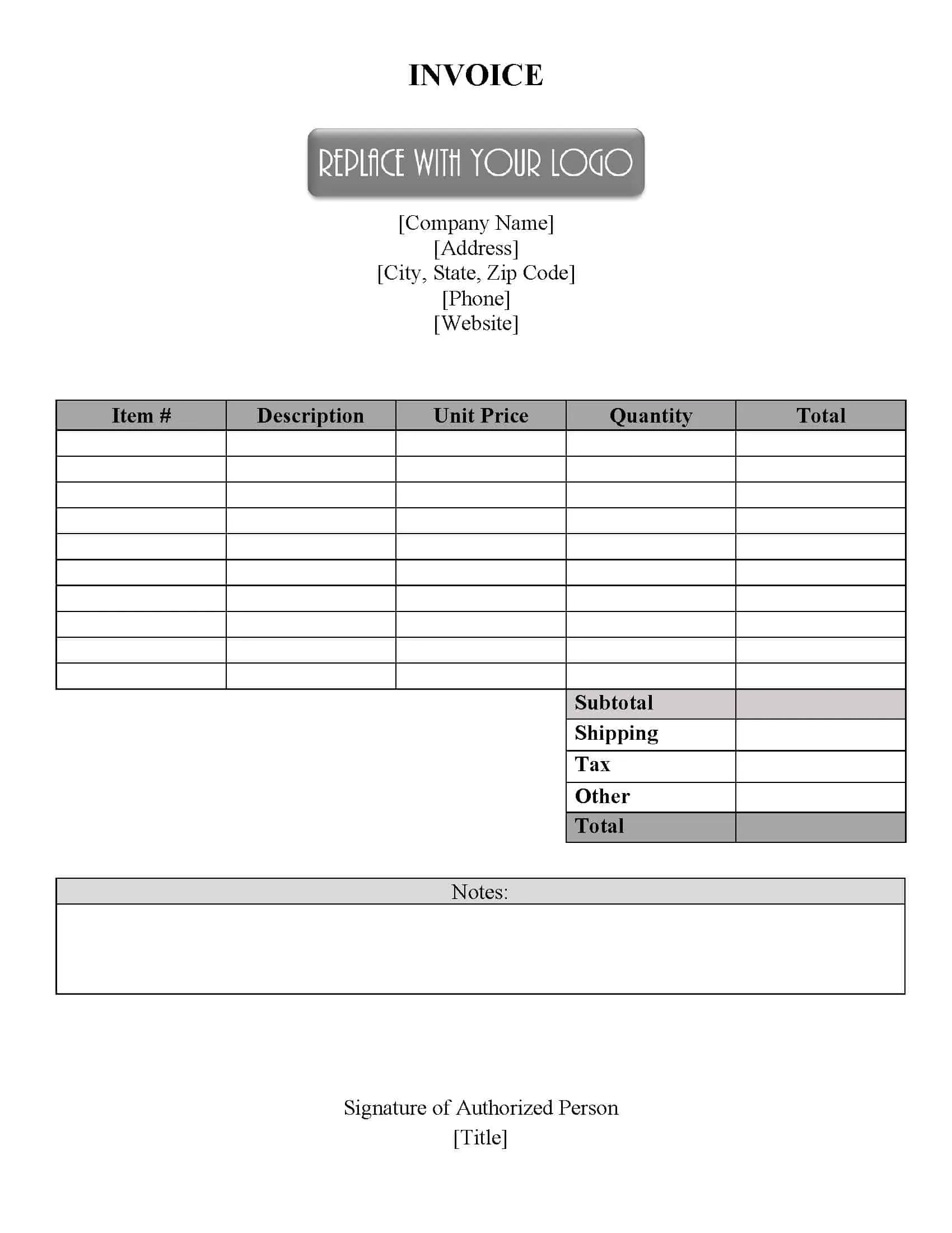 FREE Invoice Templates U0026 Online Invoice Maker
