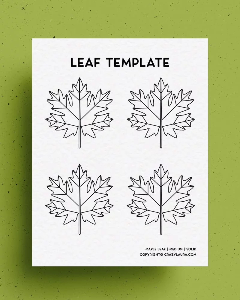 Free Leaf Template Printable Stencils For