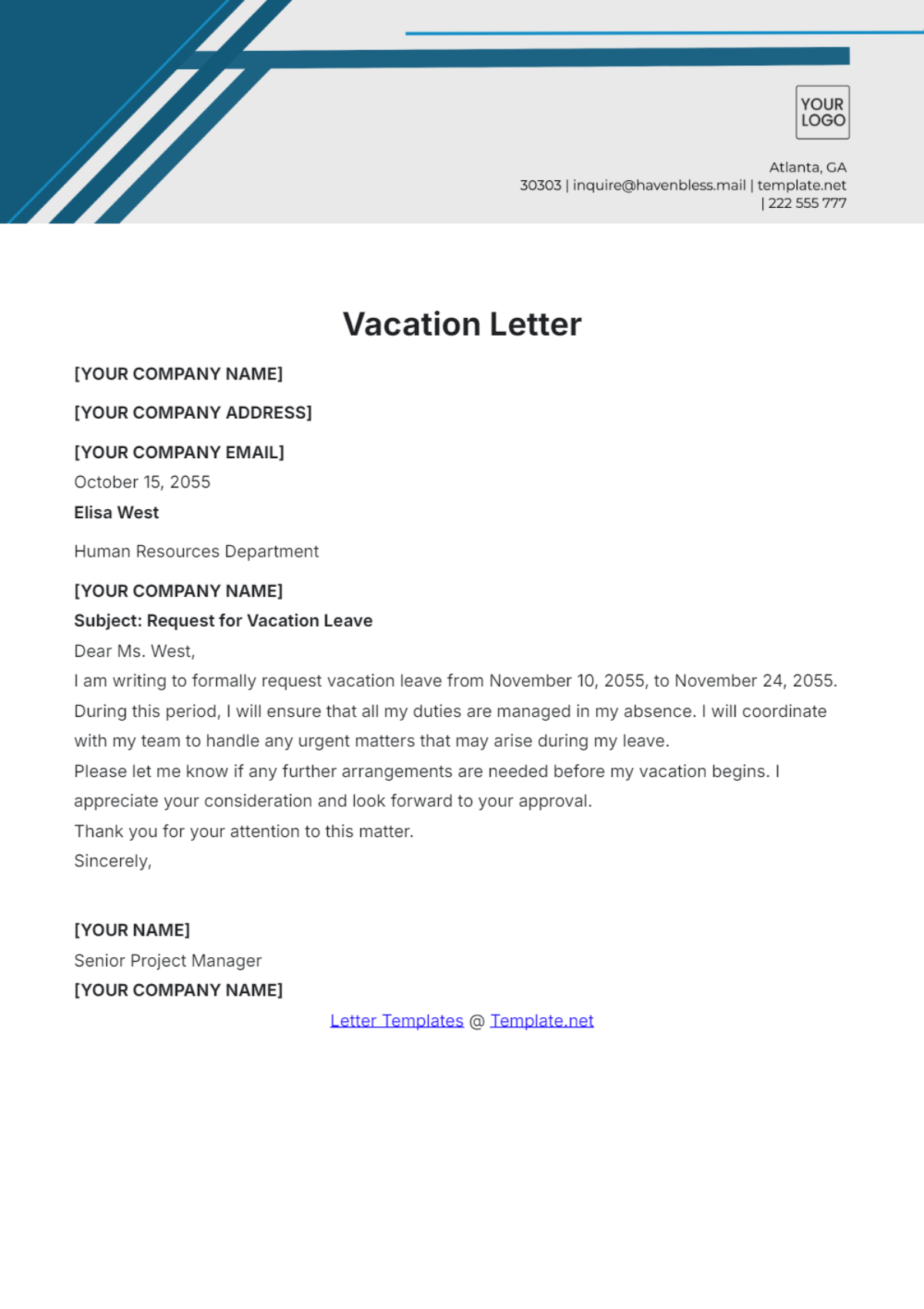 Free Letter Templates Editable And Printable Free Letter Templates Editable And Printable