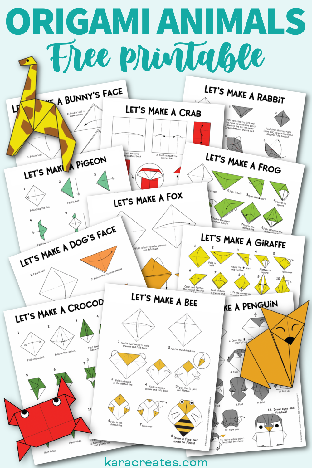 Origami Printable Templates