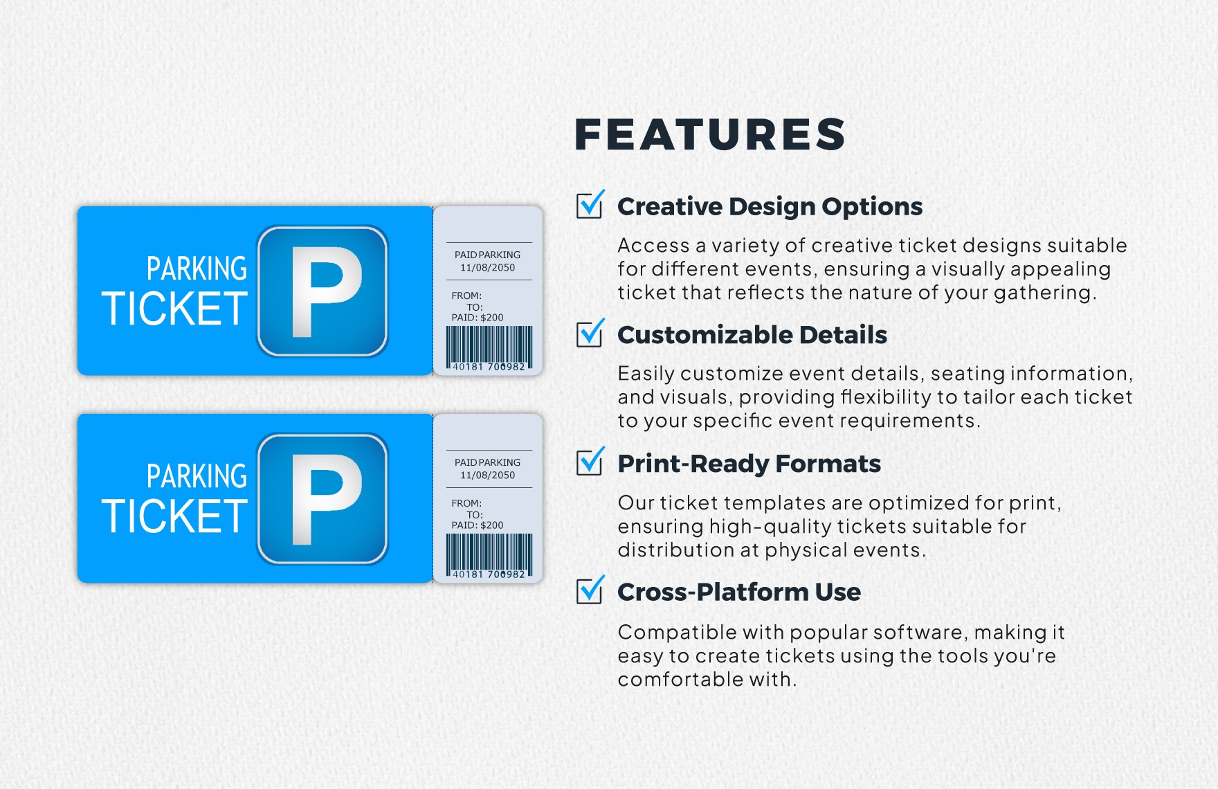 Free Parking Ticket Template In Word PSD Download Template Free Parking Ticket Template In Word PSD Download Template