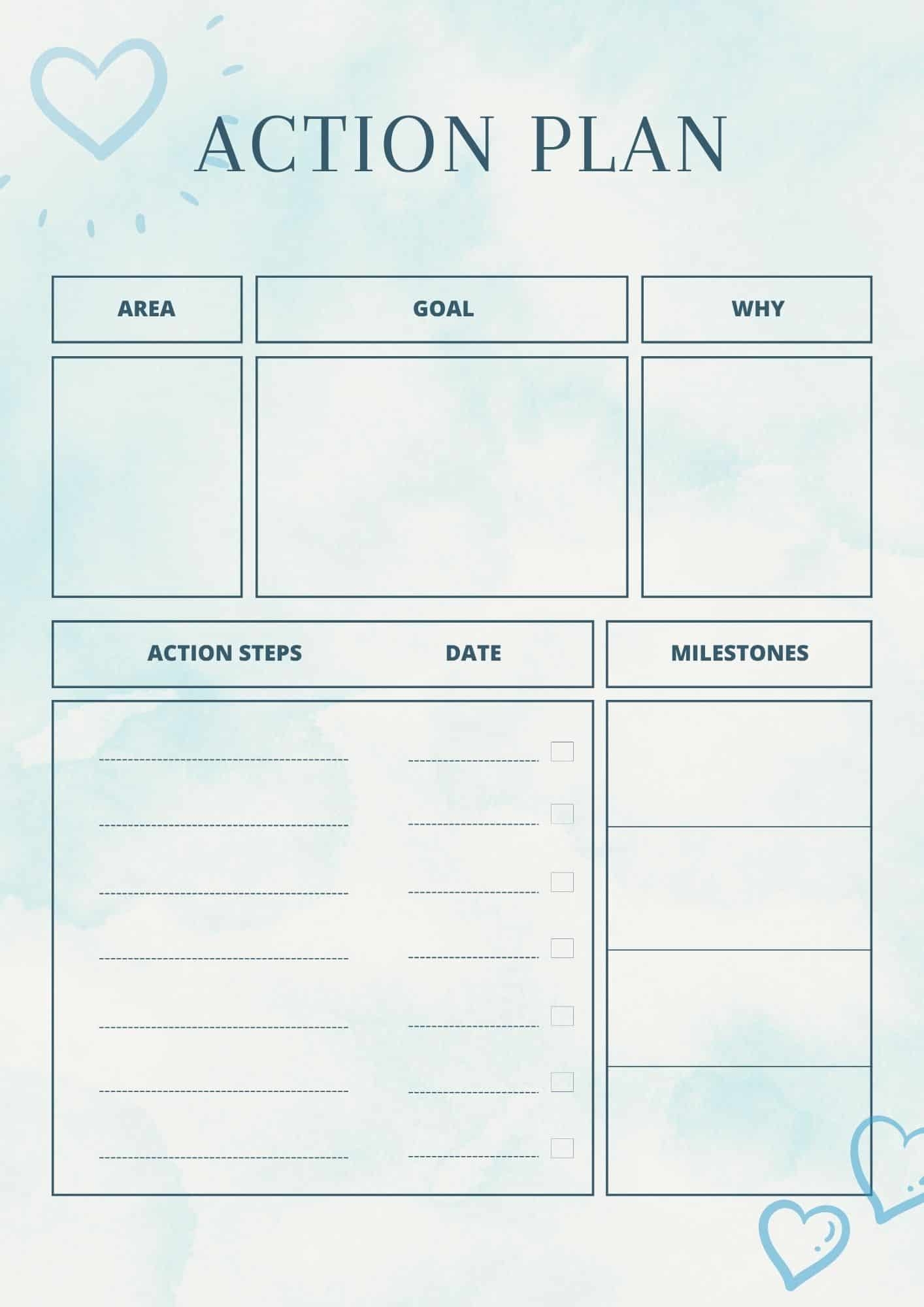 Printable Corrective Action Plan Template