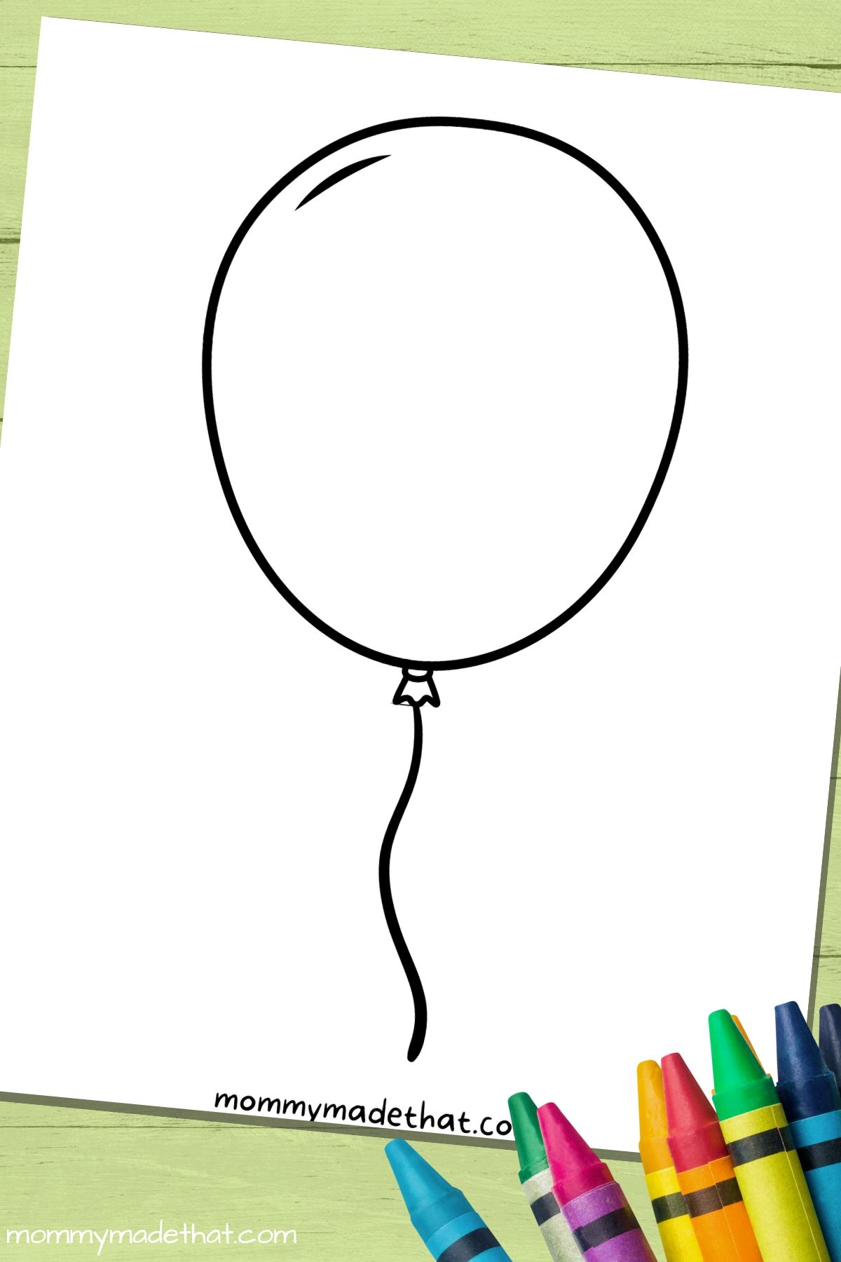 Balloon Template Printable Pdf