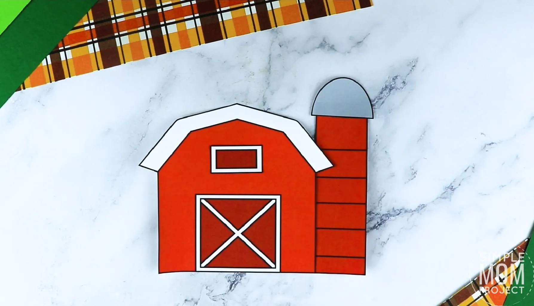 Free Printable Barn Craft Template Simple Mom Project