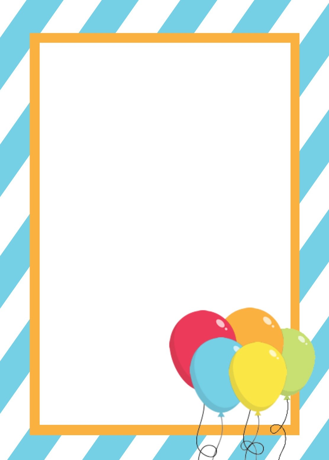 Birthday Template Printable