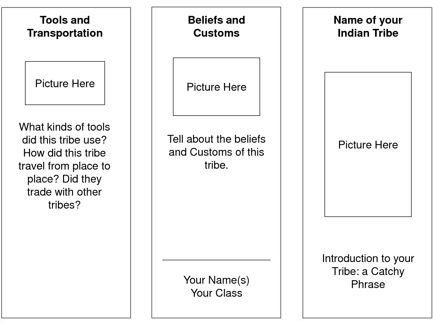 Free Printable Brochure Template For Students Worksheets Library