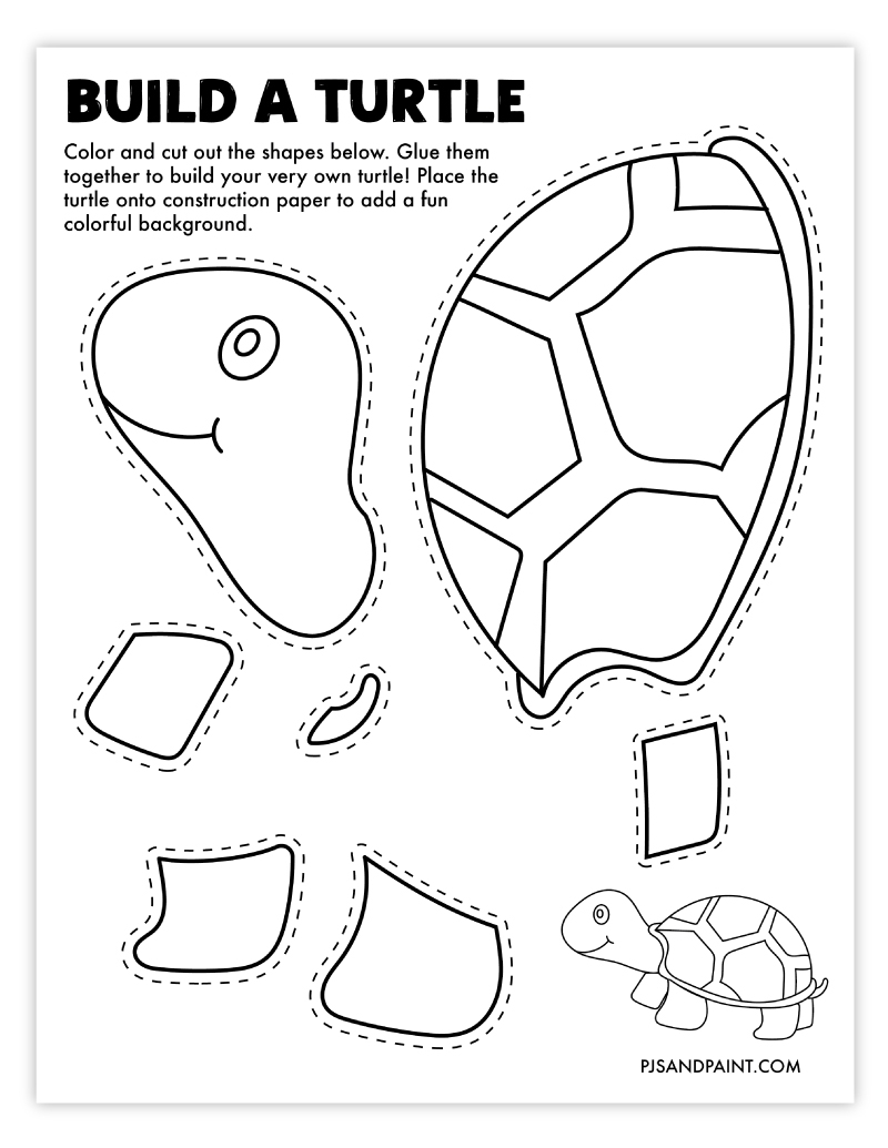 Turtle Template Printable