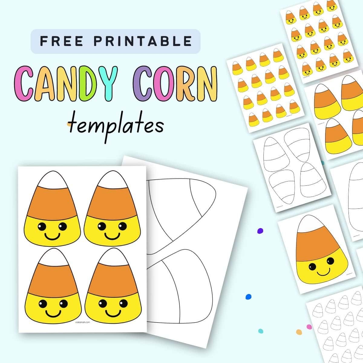 Free Printable Candy Corn Templates The Artisan Life