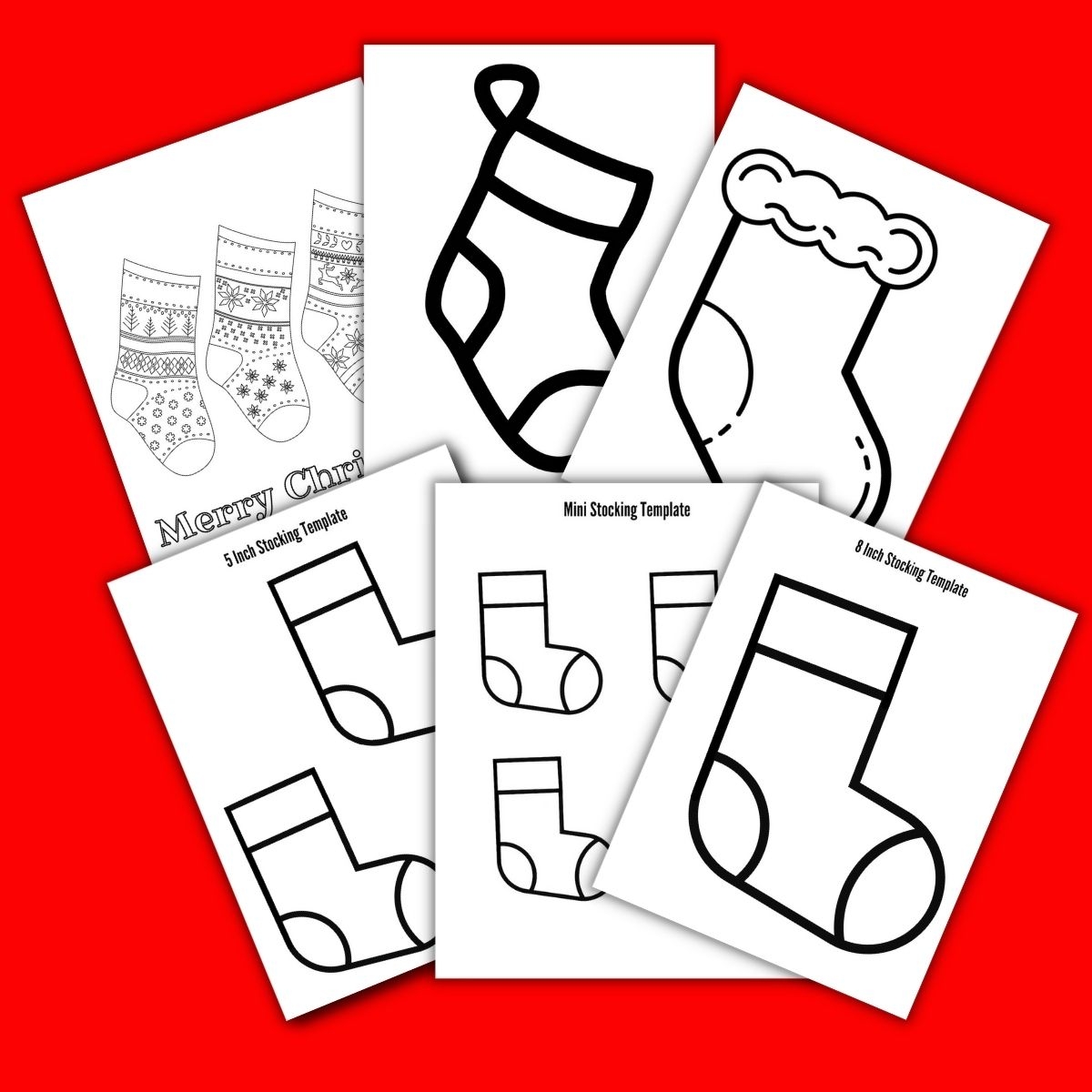 Free Printable Christmas Stocking Template