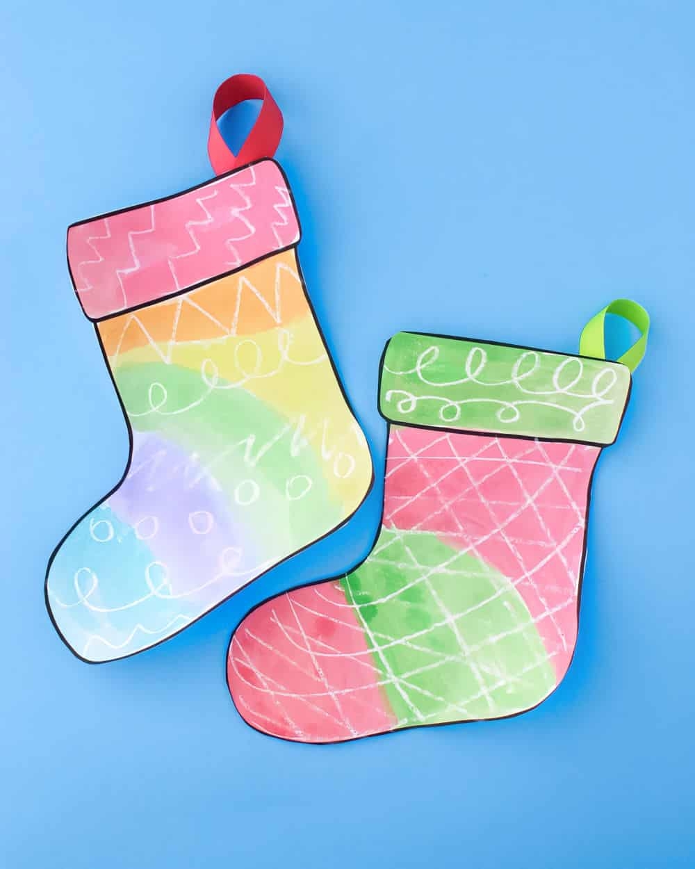 FREE Printable Christmas Stocking Template Craft FREE Printable Christmas Stocking Template Craft