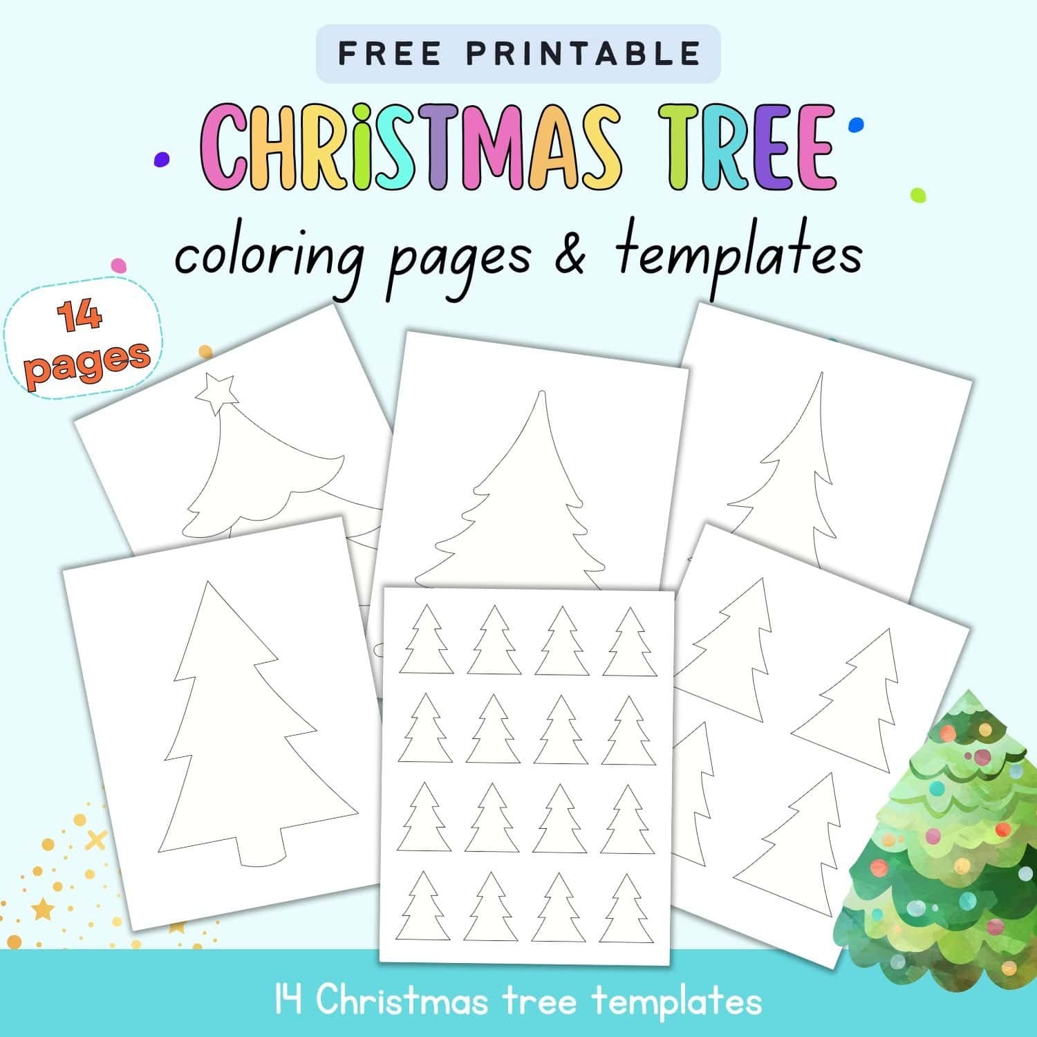 Christmas Tree Template Free Printable