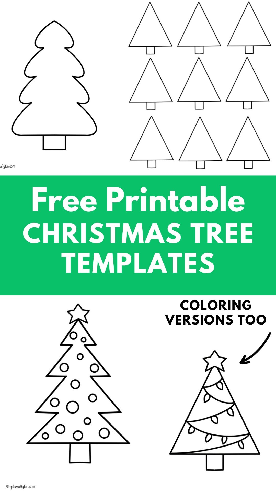 Christmas Tree Template Printable Pdf