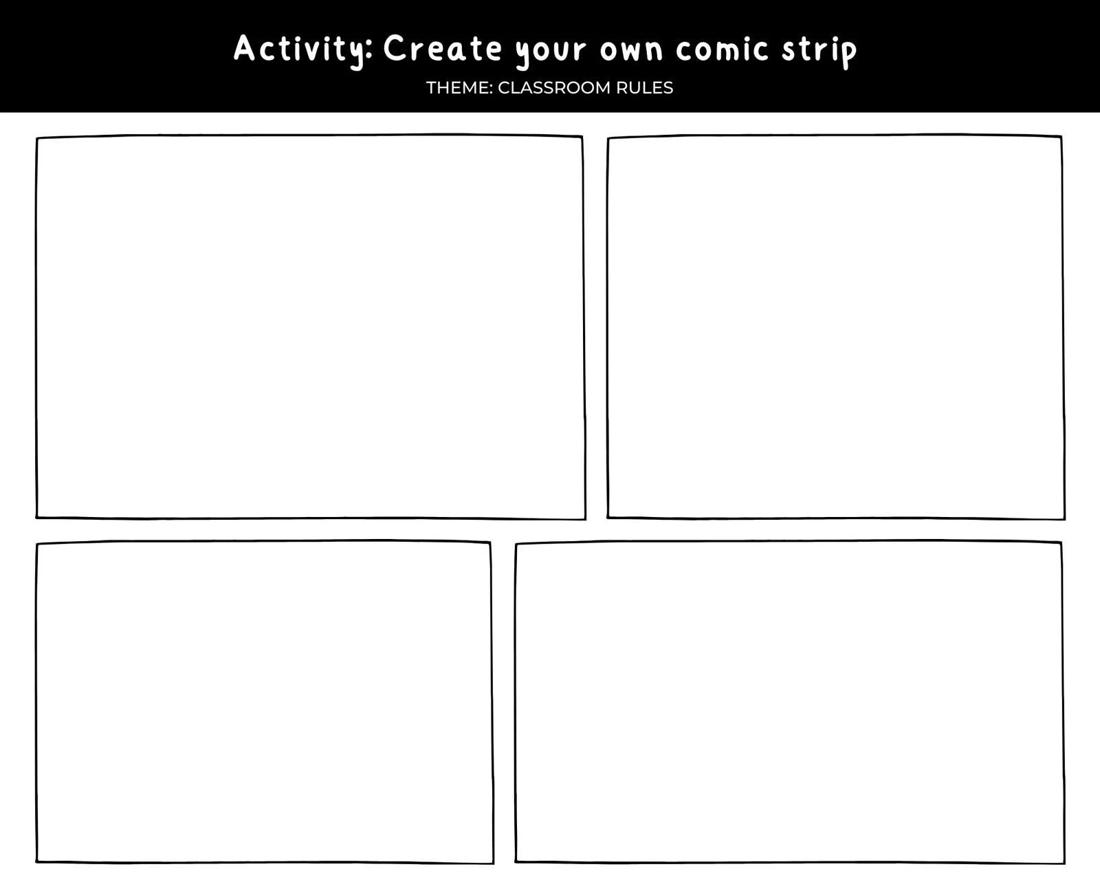 Free Printable Comic Strip Templates You Can Customize Canva