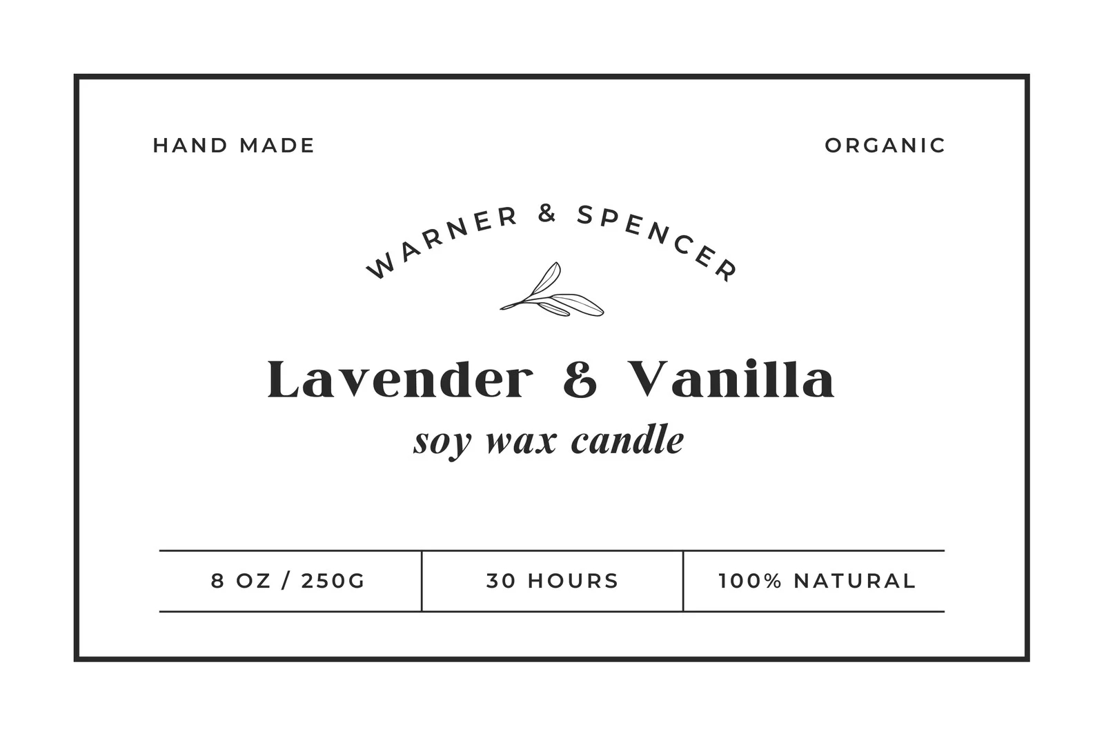 Free Printable Custom Candle Label Templates Canva
