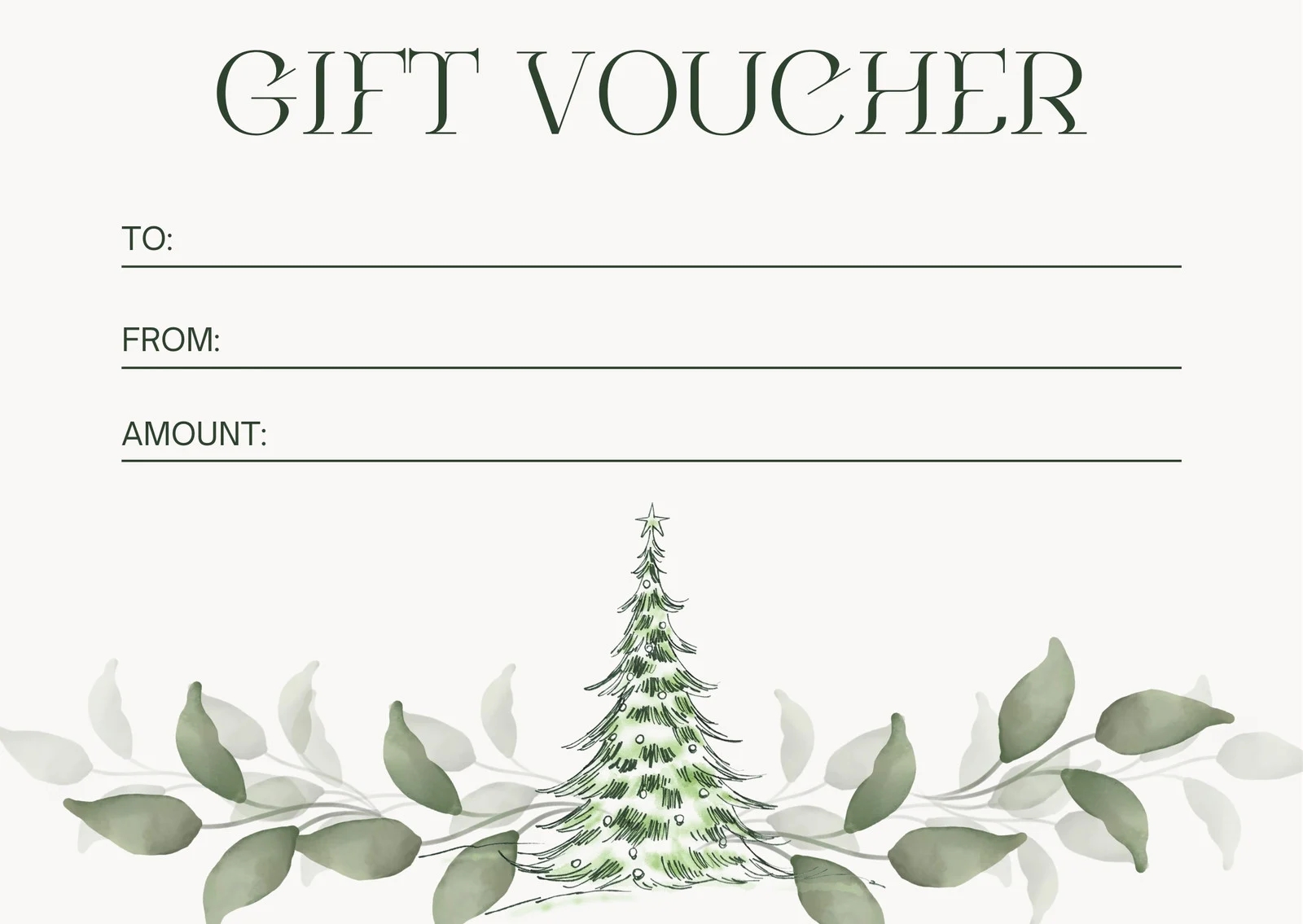 Free Printable Custom Christmas Gift Certificate Templates Canva