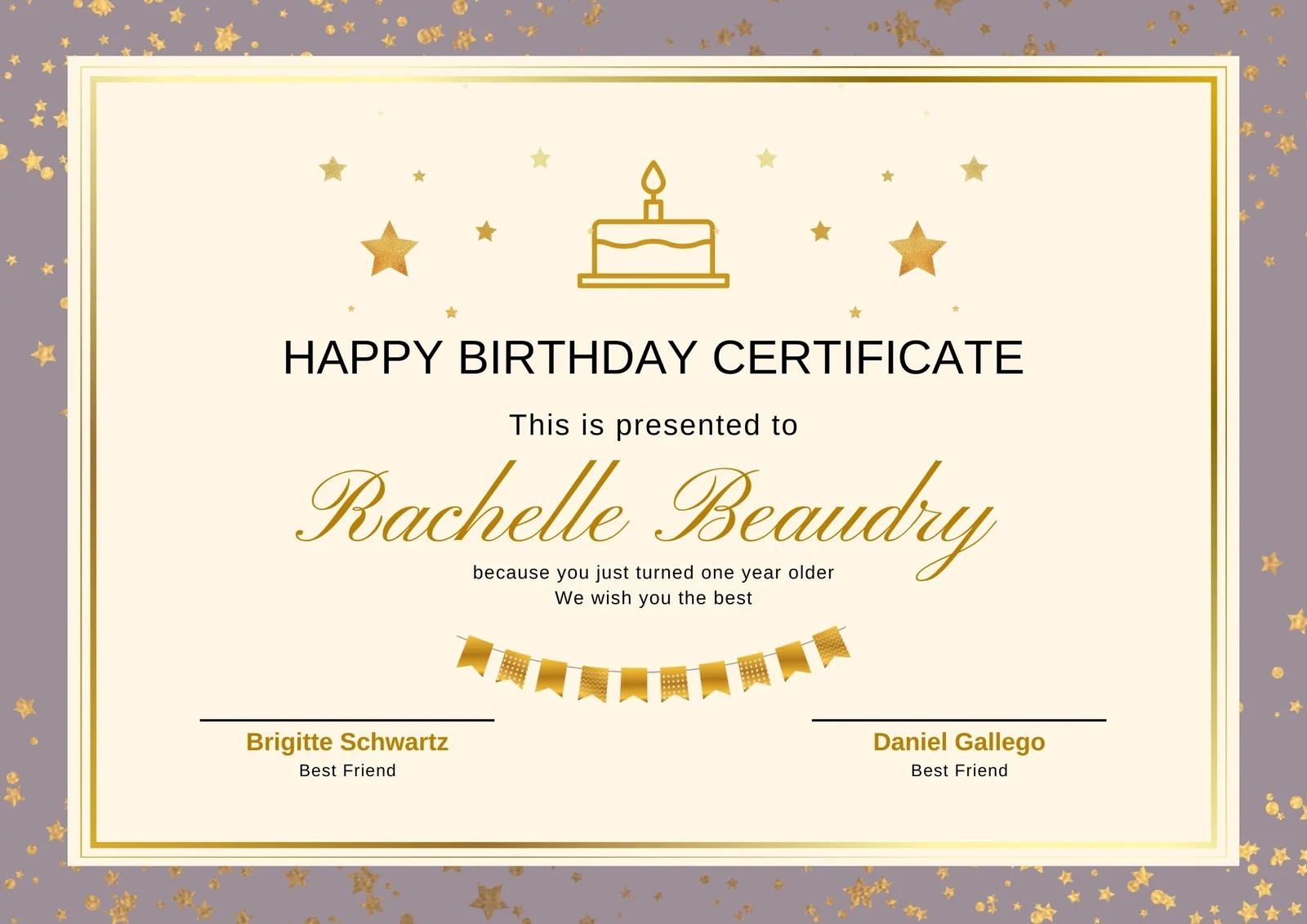 Free Printable Customizable Birthday Certificate Templates Canva Free Printable Customizable Birthday Certificate Templates Canva