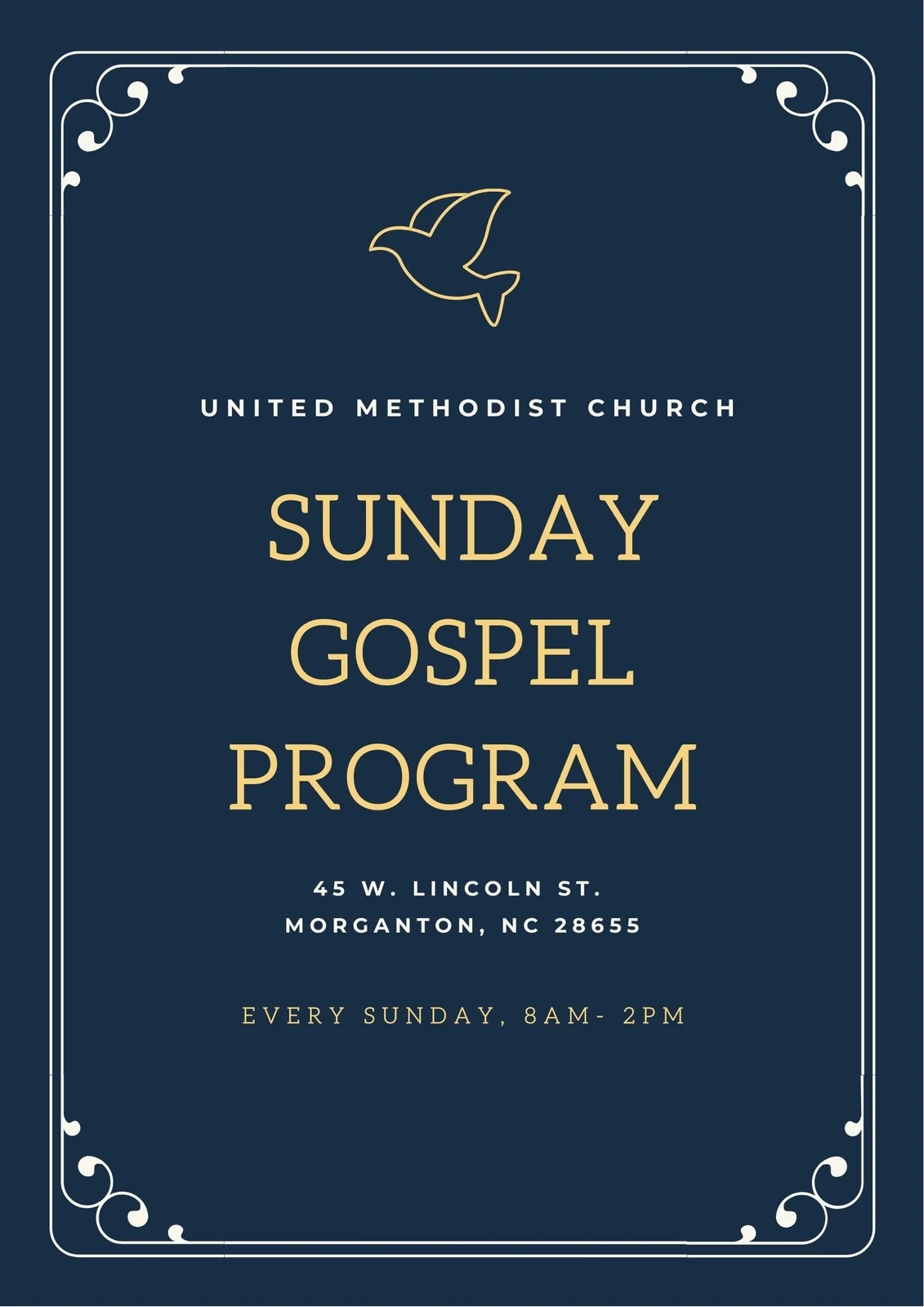 Free Printable Customizable Church Program Templates Canva