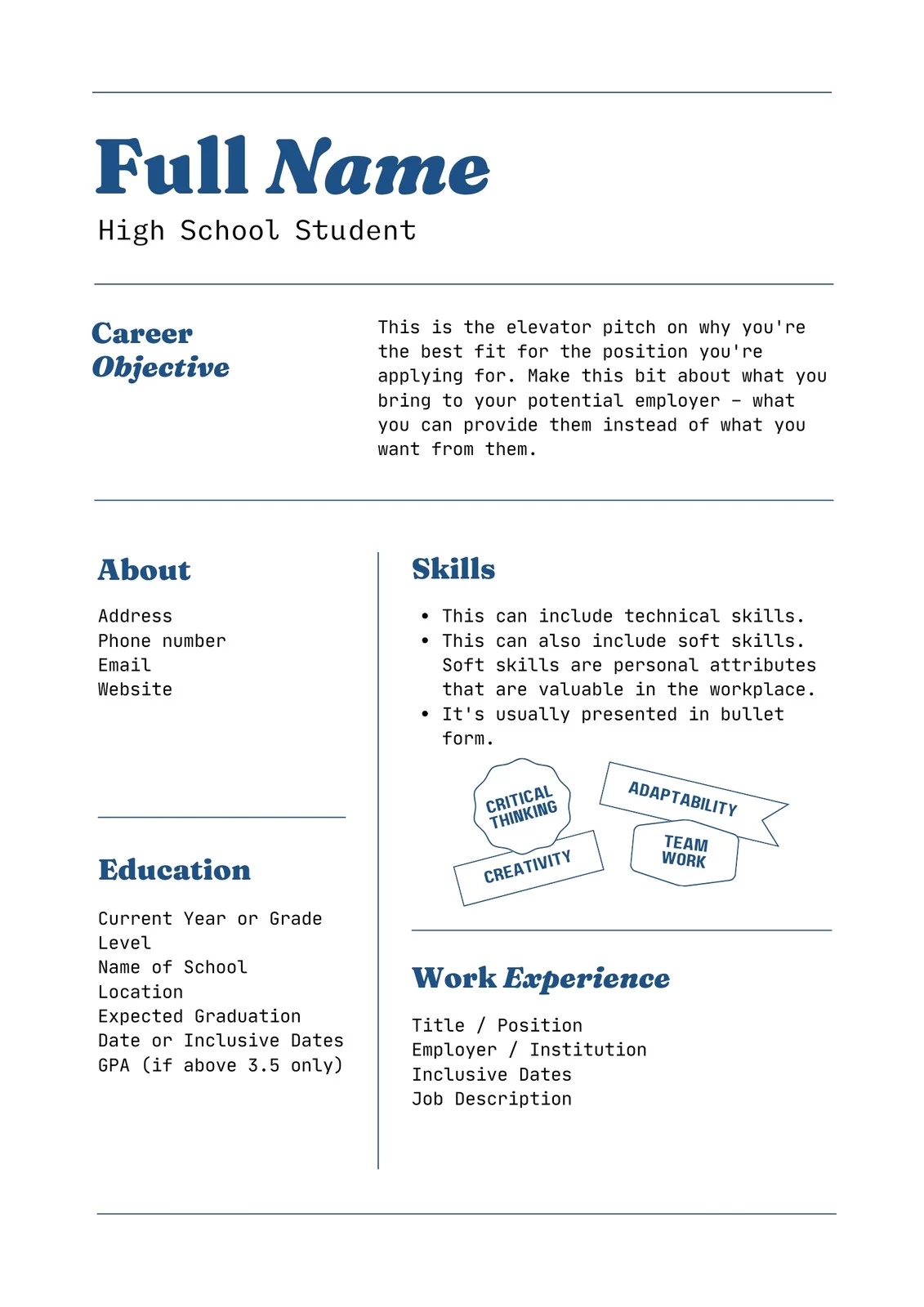 Free Printable Customizable College Resume Templates Canva Free Printable Customizable College Resume Templates Canva