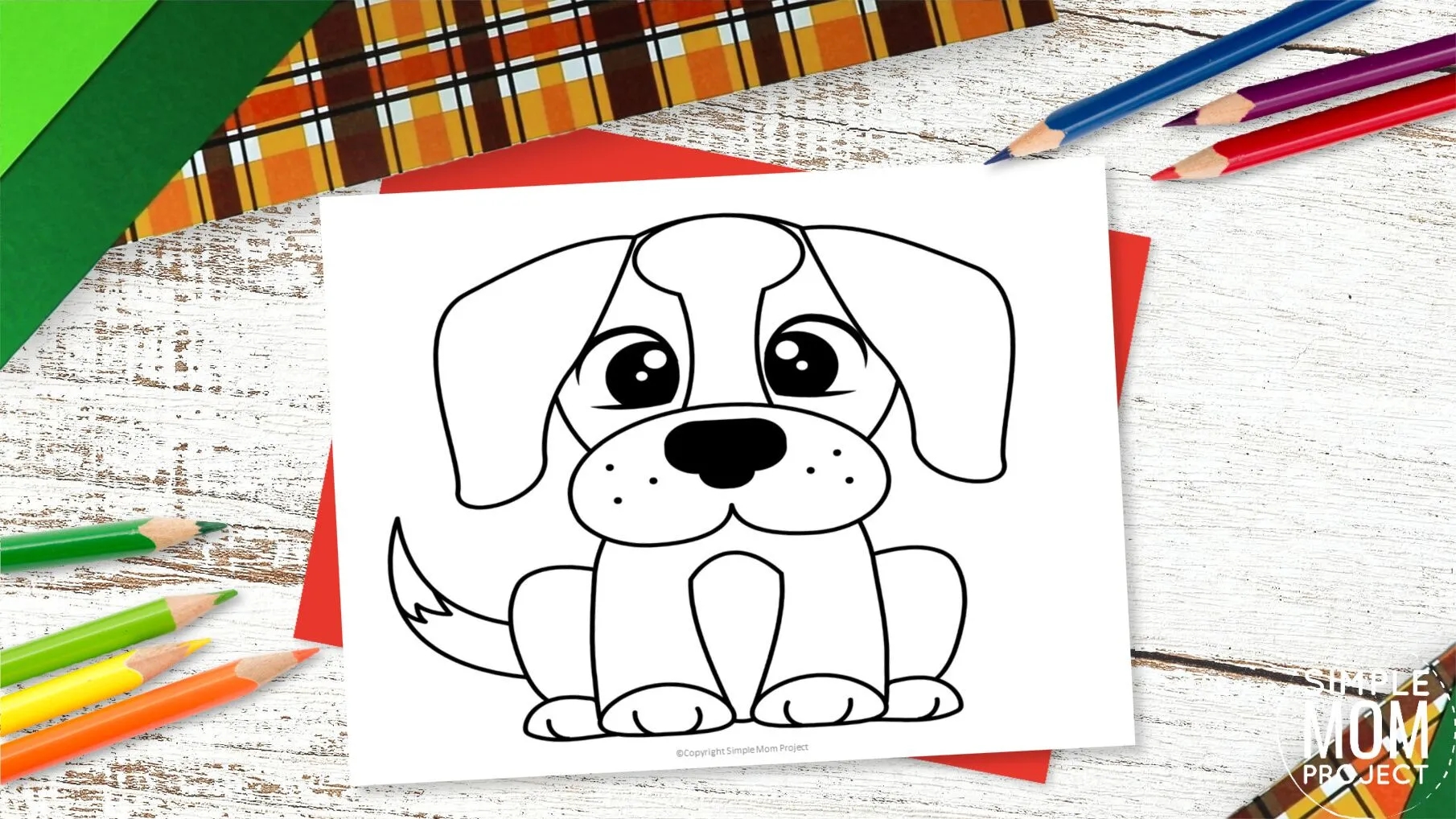 Free Printable Dog Template Simple Mom Project