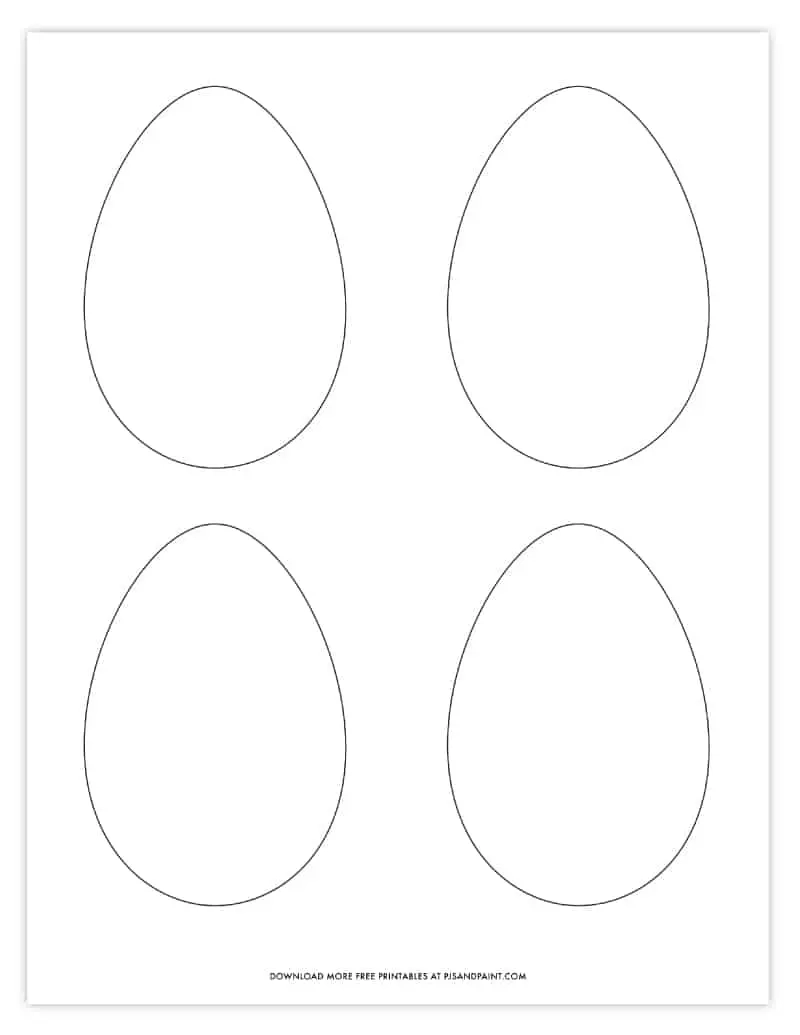Free Printable Easter Egg Coloring Pages Easter Egg Template