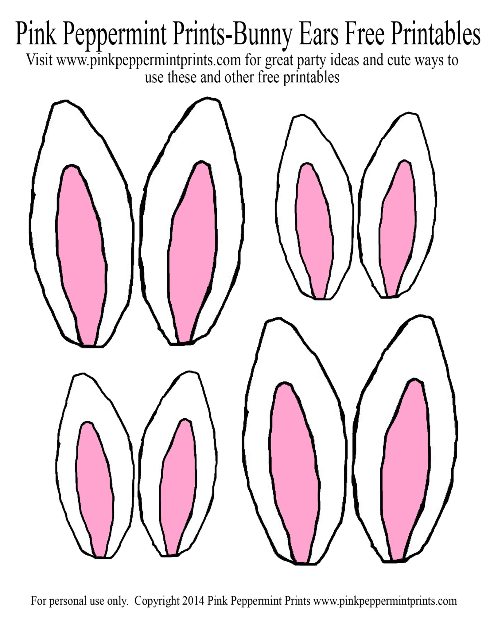 Rabbit Ears Template Printable