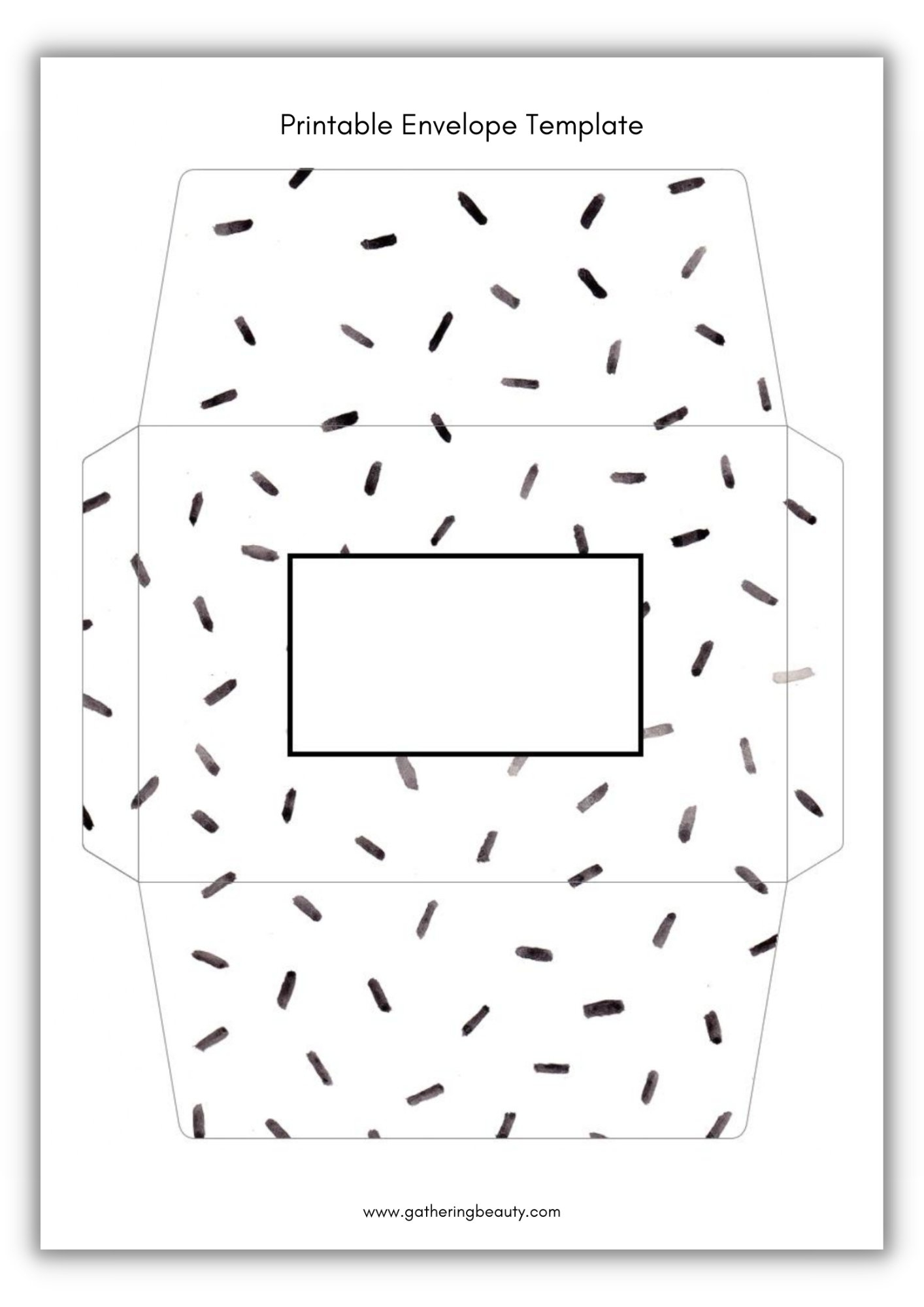 Envelope Template Printable A4