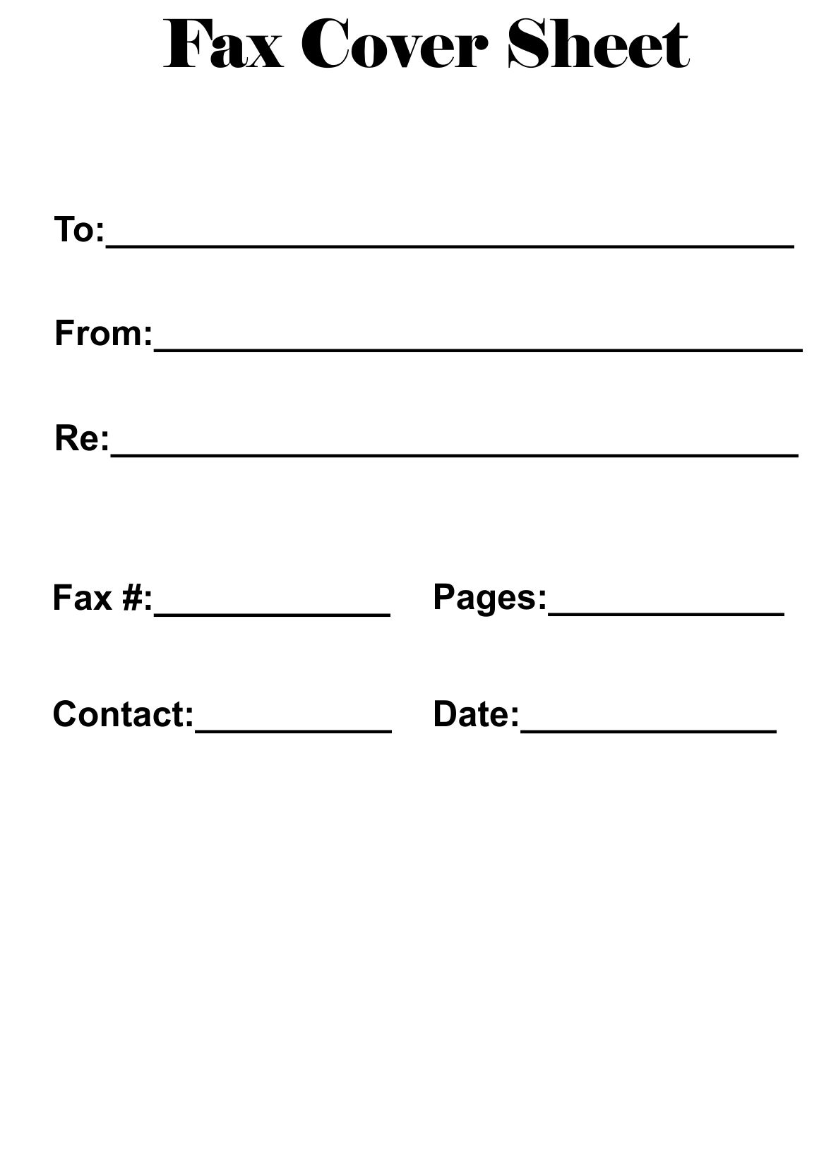 Free Printable Fax Cover Sheet Free Printable Calendar Templates Worksheets Library