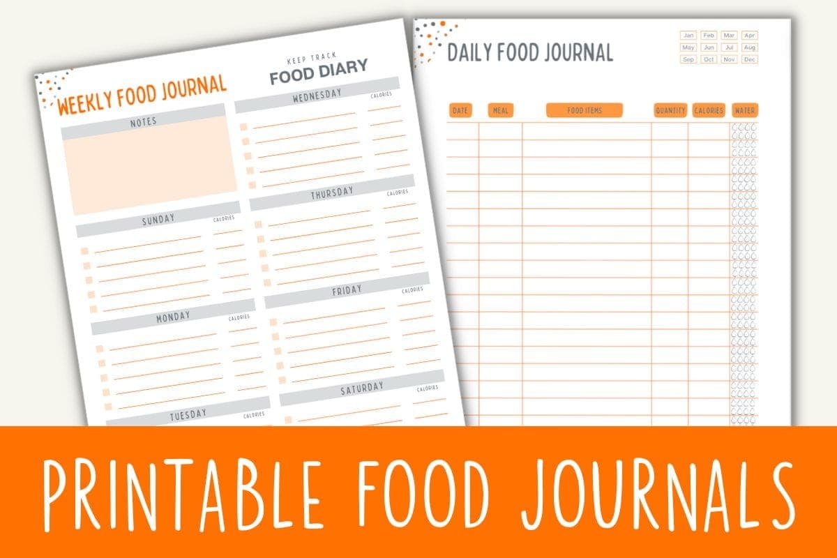 Food Diary Printable Template