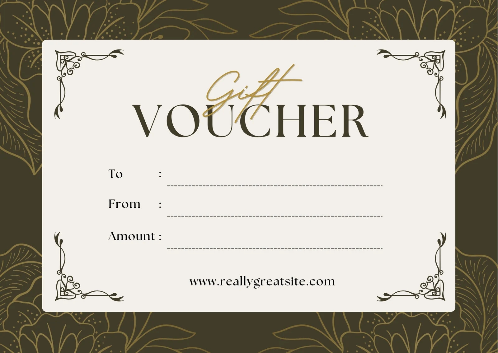 Free Printable Gift Certificate Template Pdf