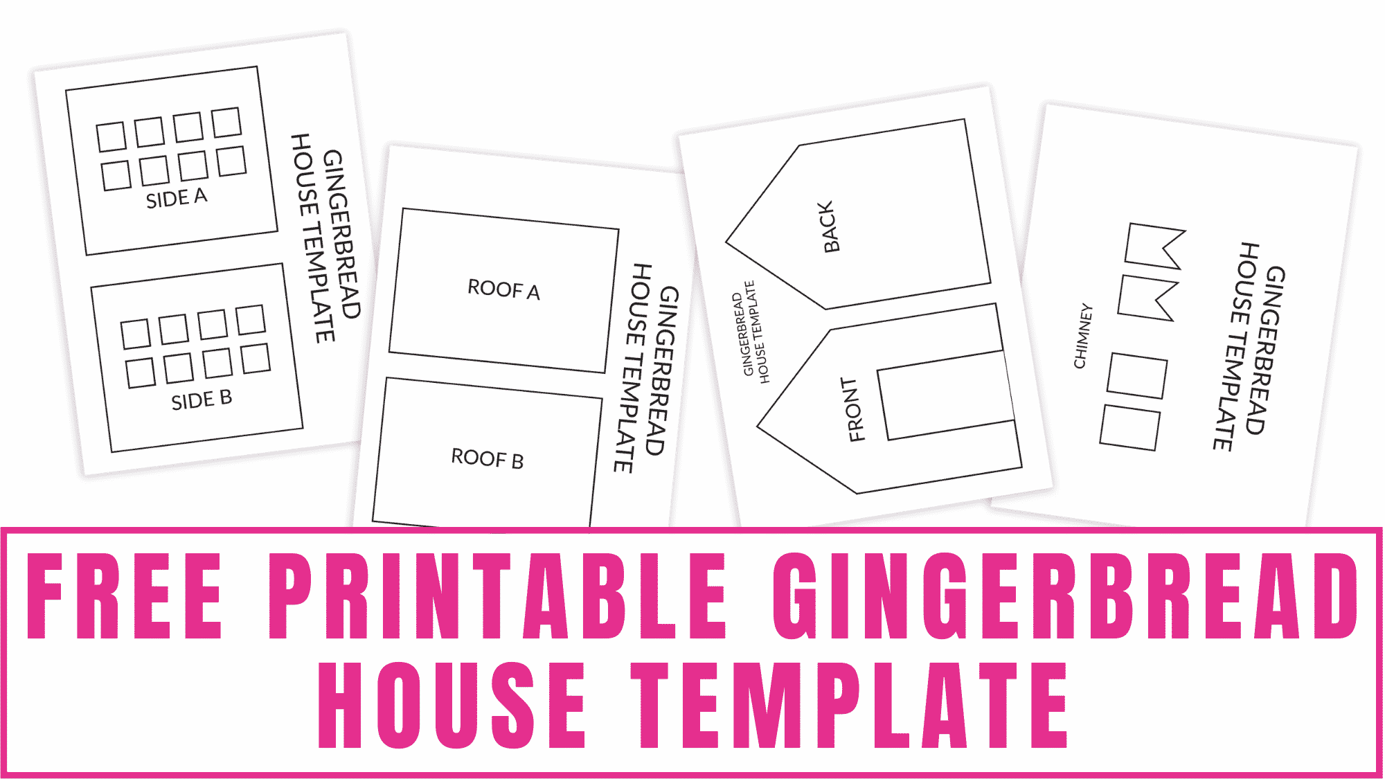 Printable Full Size Printable Gingerbread House Template