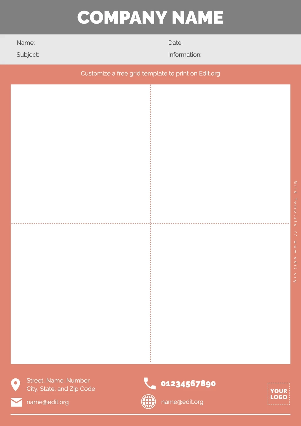 Free Printable Grid Templates