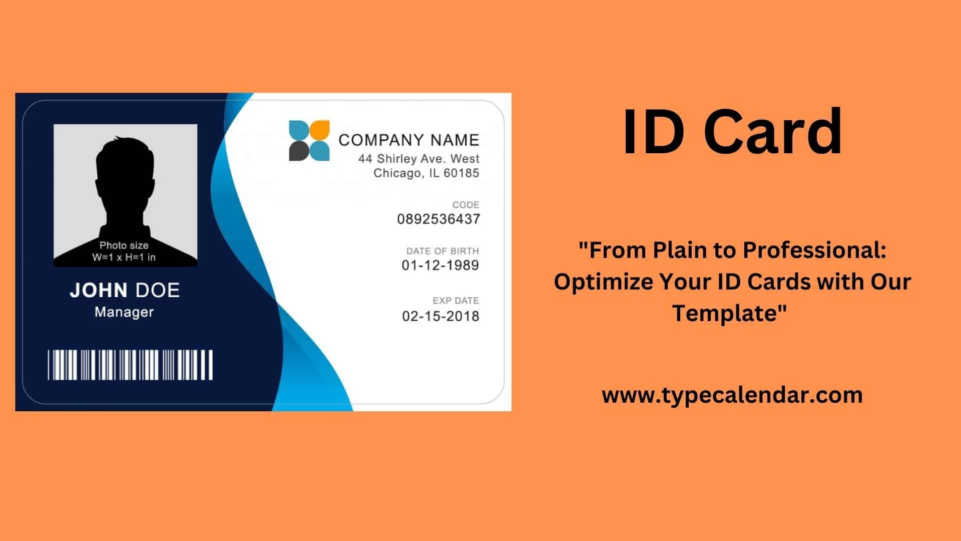 Printable Id Card Template