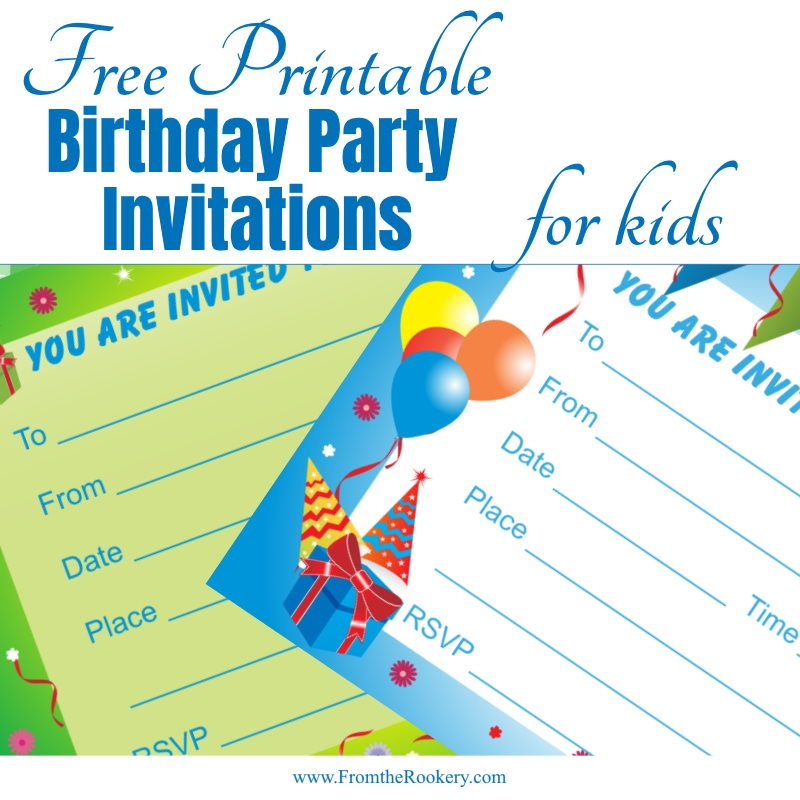 Free Printable Invitations