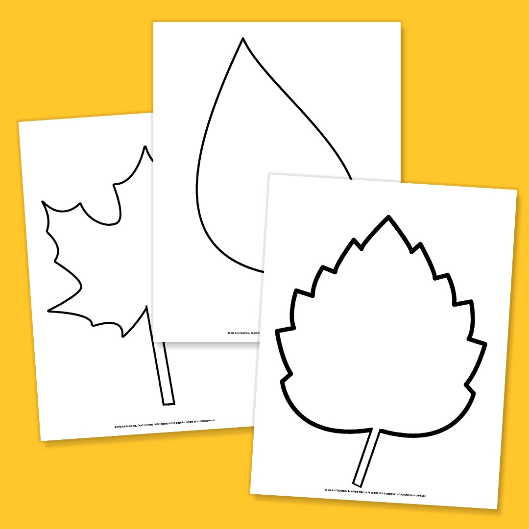 Printable Leaves Template