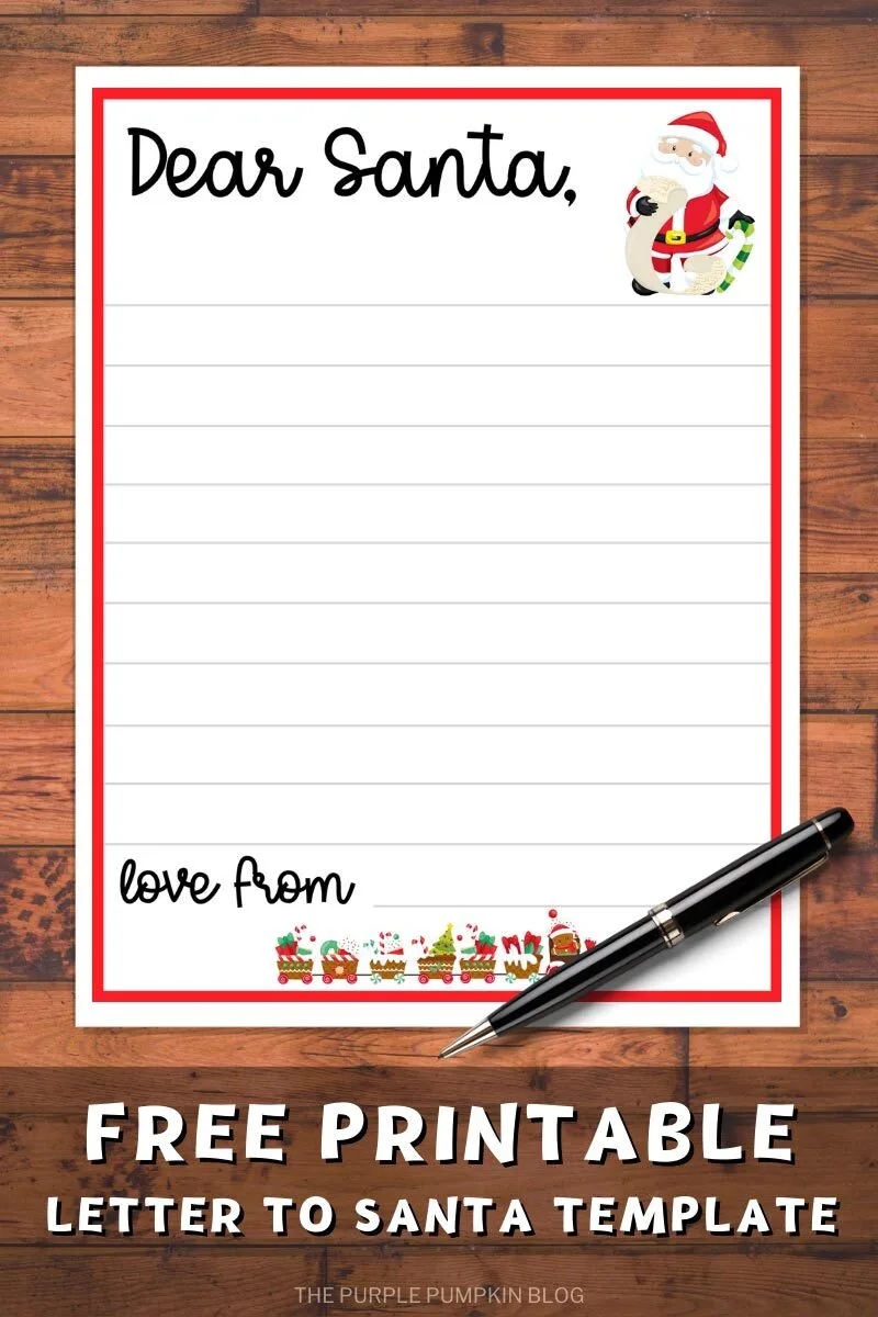 Free Printable Letter To Santa Envelope Templates 