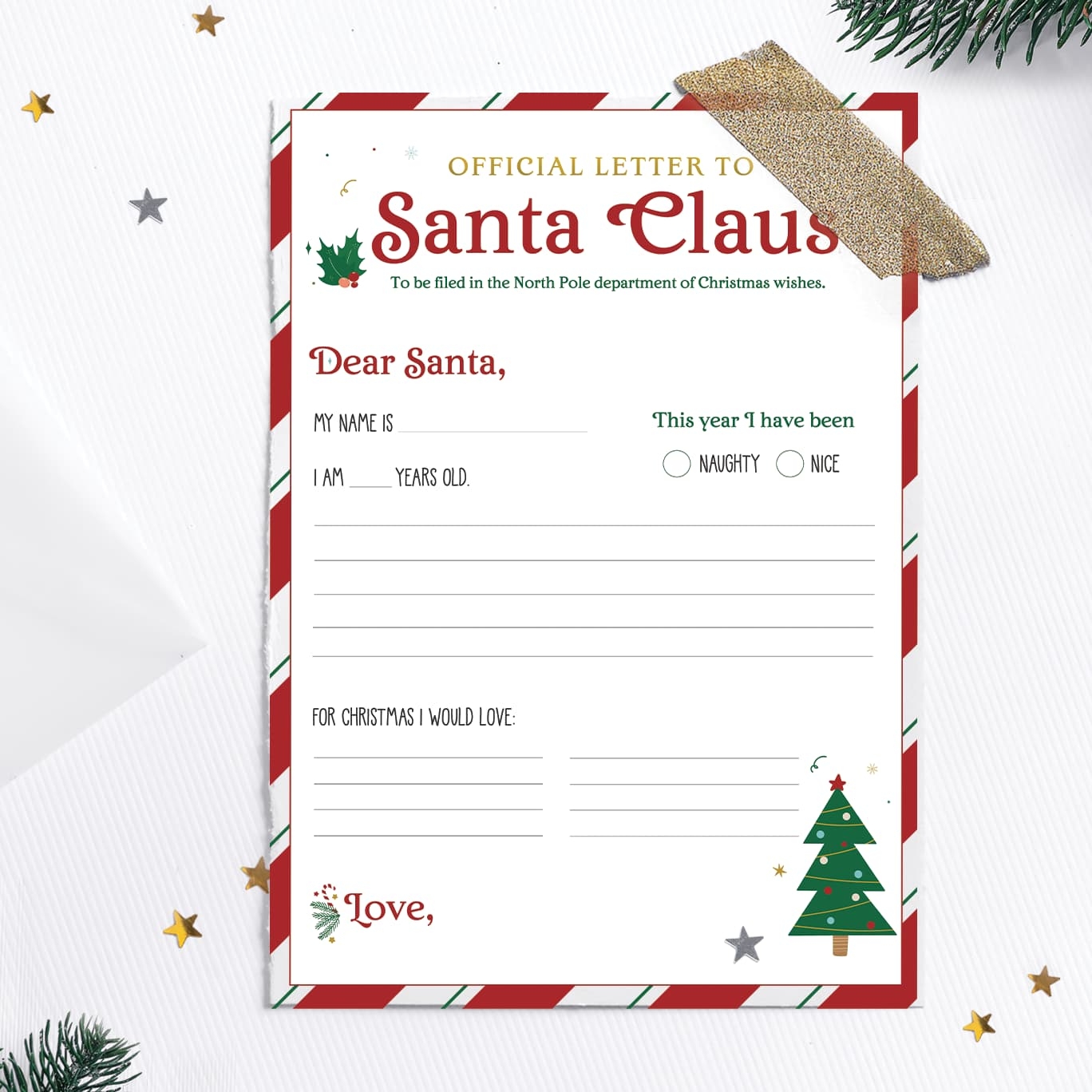 FREE Printable Letter To Santa Template Favorite Printables FREE Printable Letter To Santa Template Favorite Printables