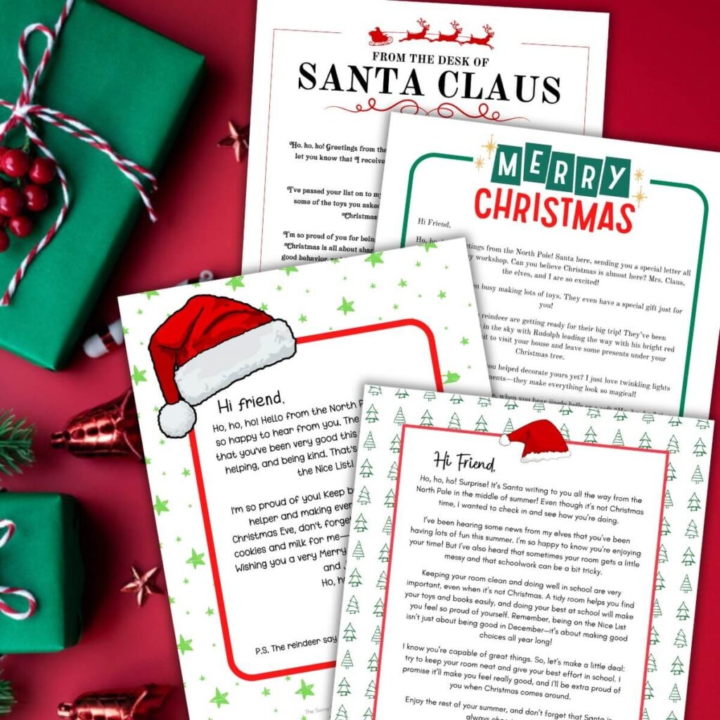 Free Printable Letters From Santa 5 Designs To Print Now Free Printable Letters From Santa 5 Designs To Print Now